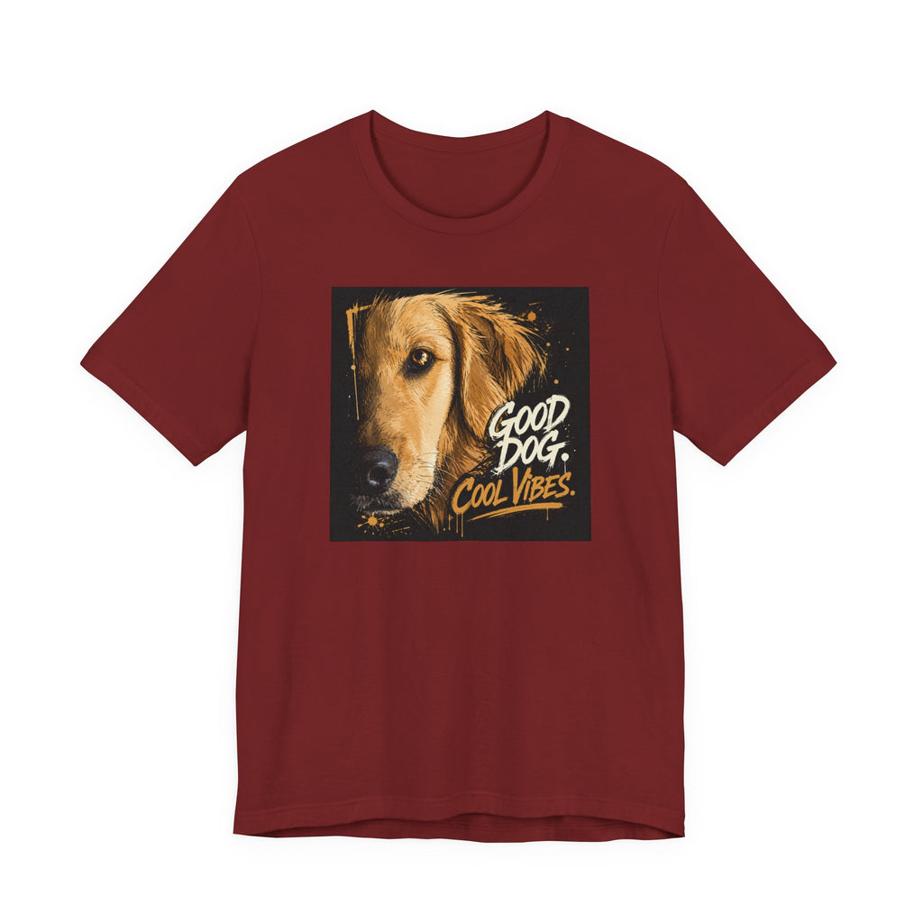 Good Dog Cool Vibes Golden Retriever T-Shirt