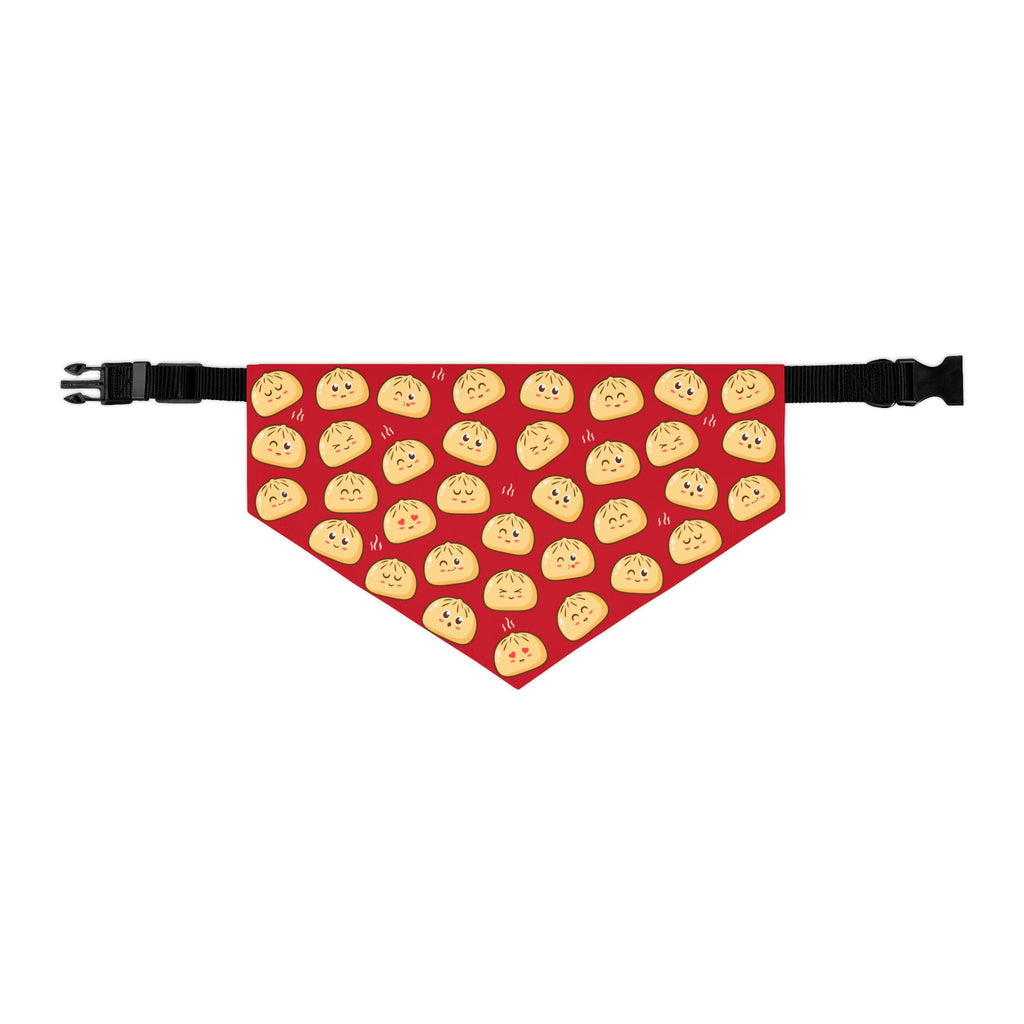 Cute Baozi Red Dog Bandana Collar