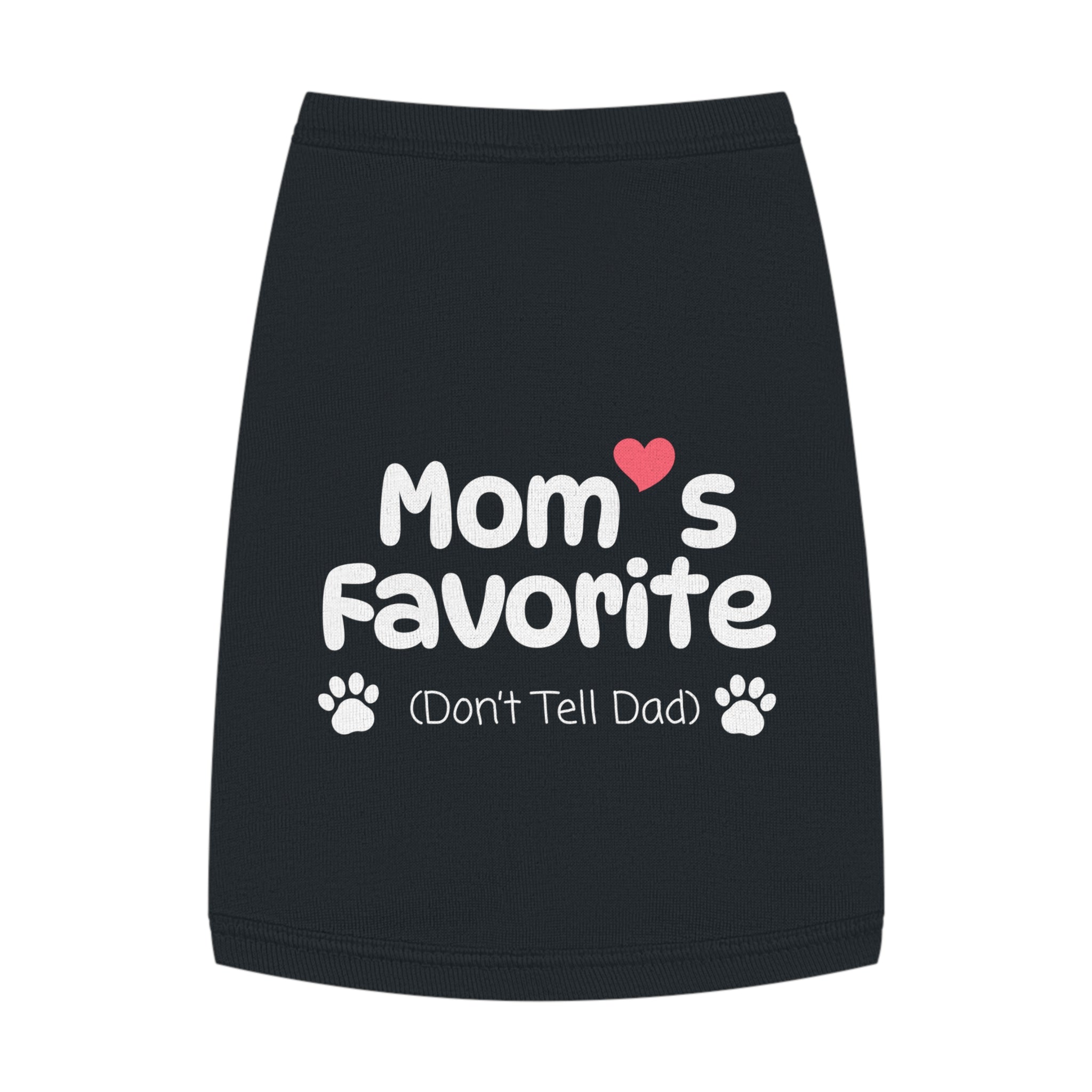 Mom’s Favorite (Don’t Tell Dad) Dog Sweatshirt – Black Cute Dog Hoodie Shirt, Cozy Pet Pullover
