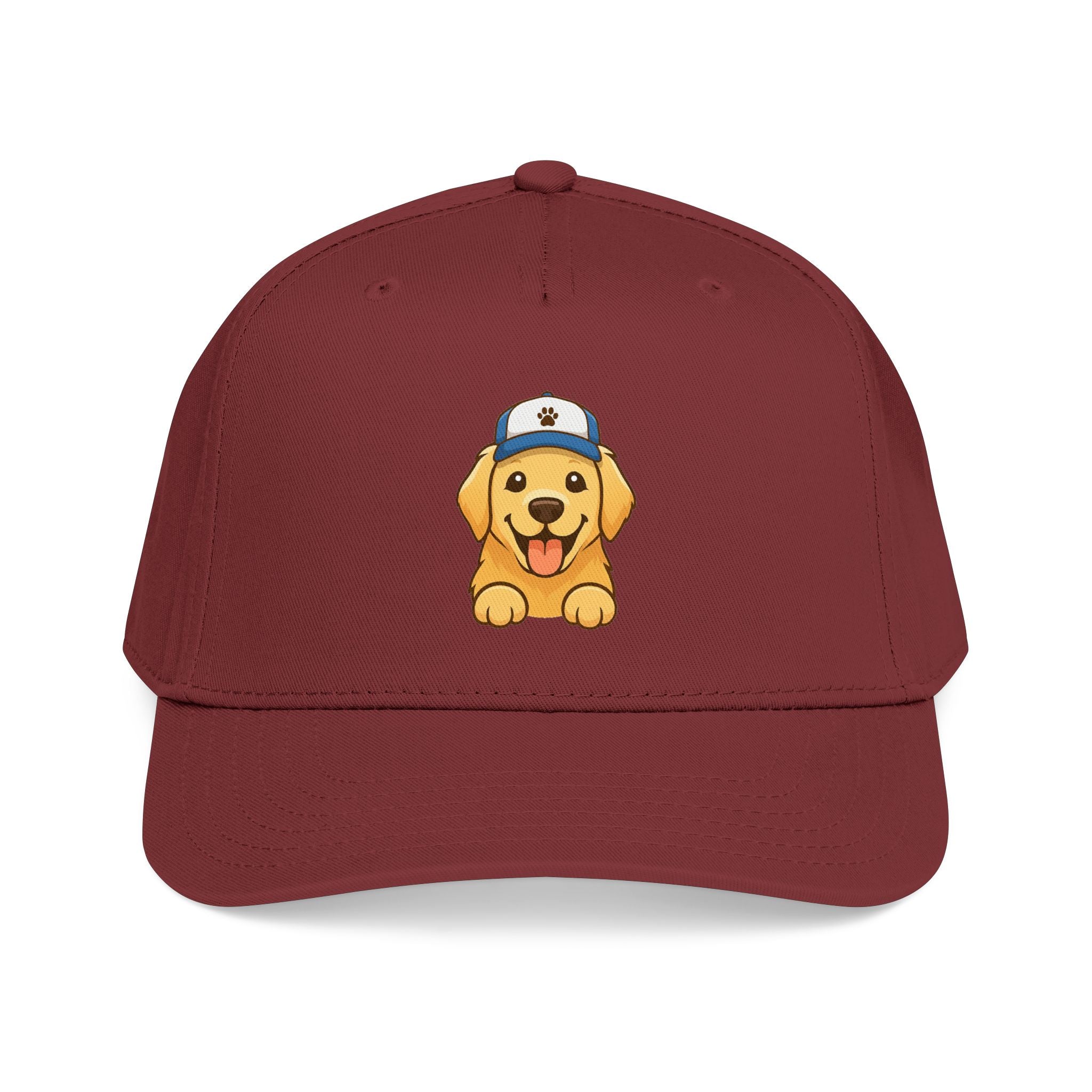 Golden Floof Puppy Baseball Cap – Cute Dog Logo Hat, Adjustable Everyday Dad Cap