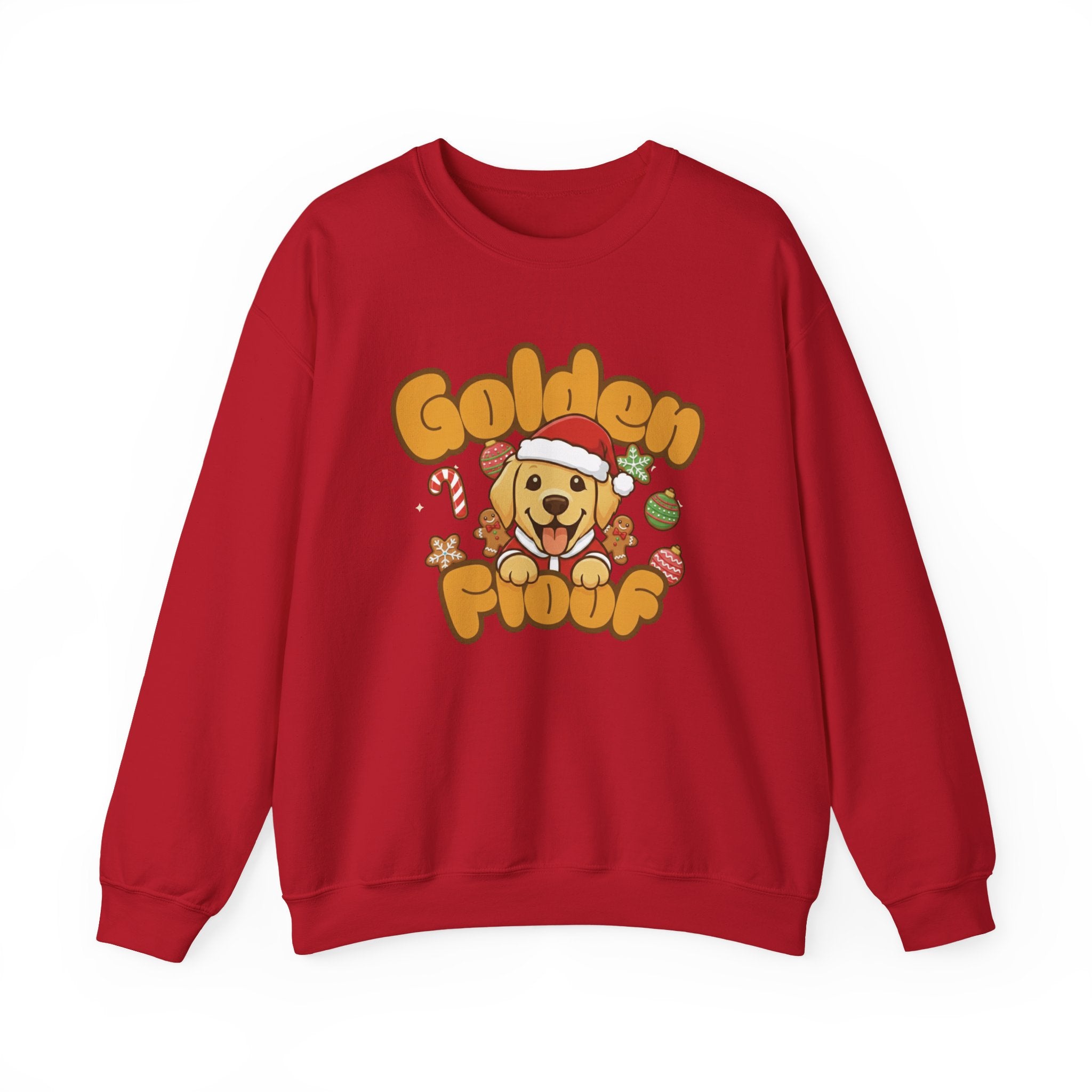Golden Floof™ Christmas Sweatshirt – Cozy Holiday Golden Retriever Santa Crewneck