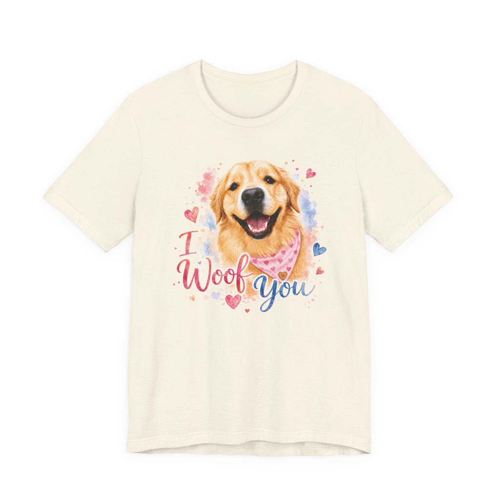 I Woof You Golden Retriever T-Shirt