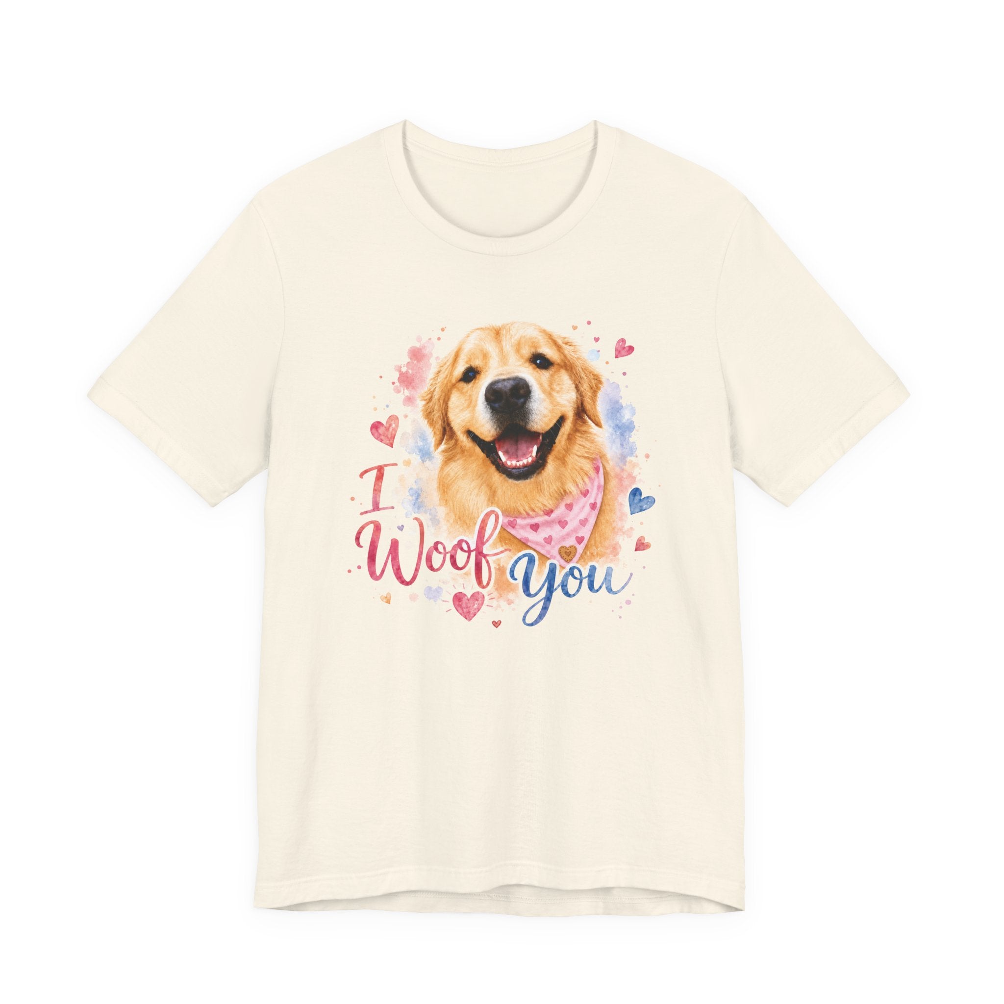 I Woof You Golden Retriever T-Shirt