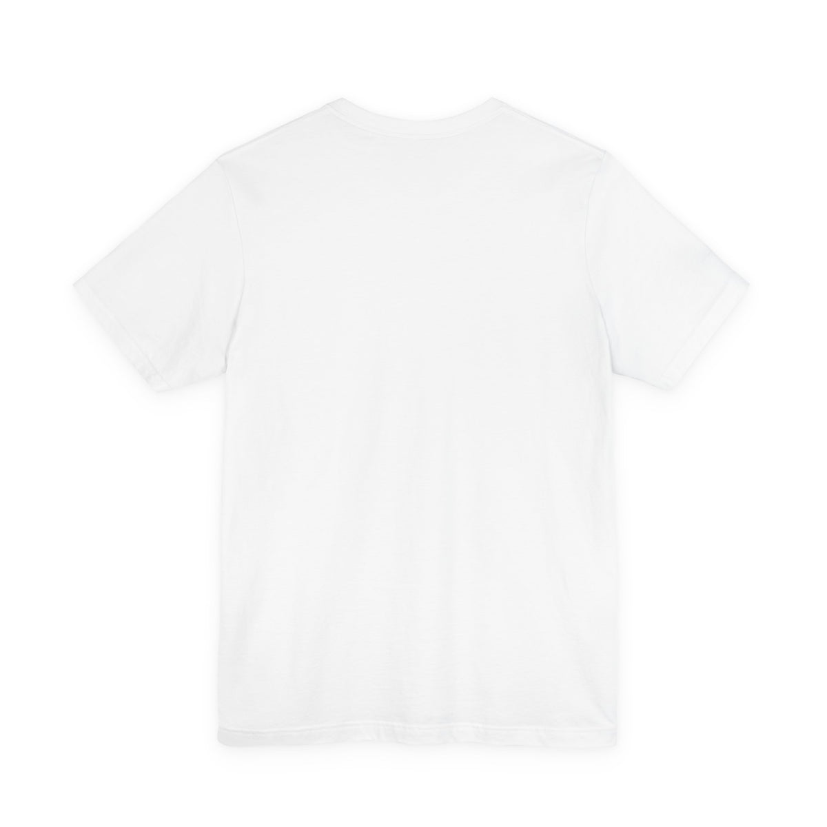 White t-shirt printed with a grinning Golden Retriever surrounded by gold and blue watercolor splashes