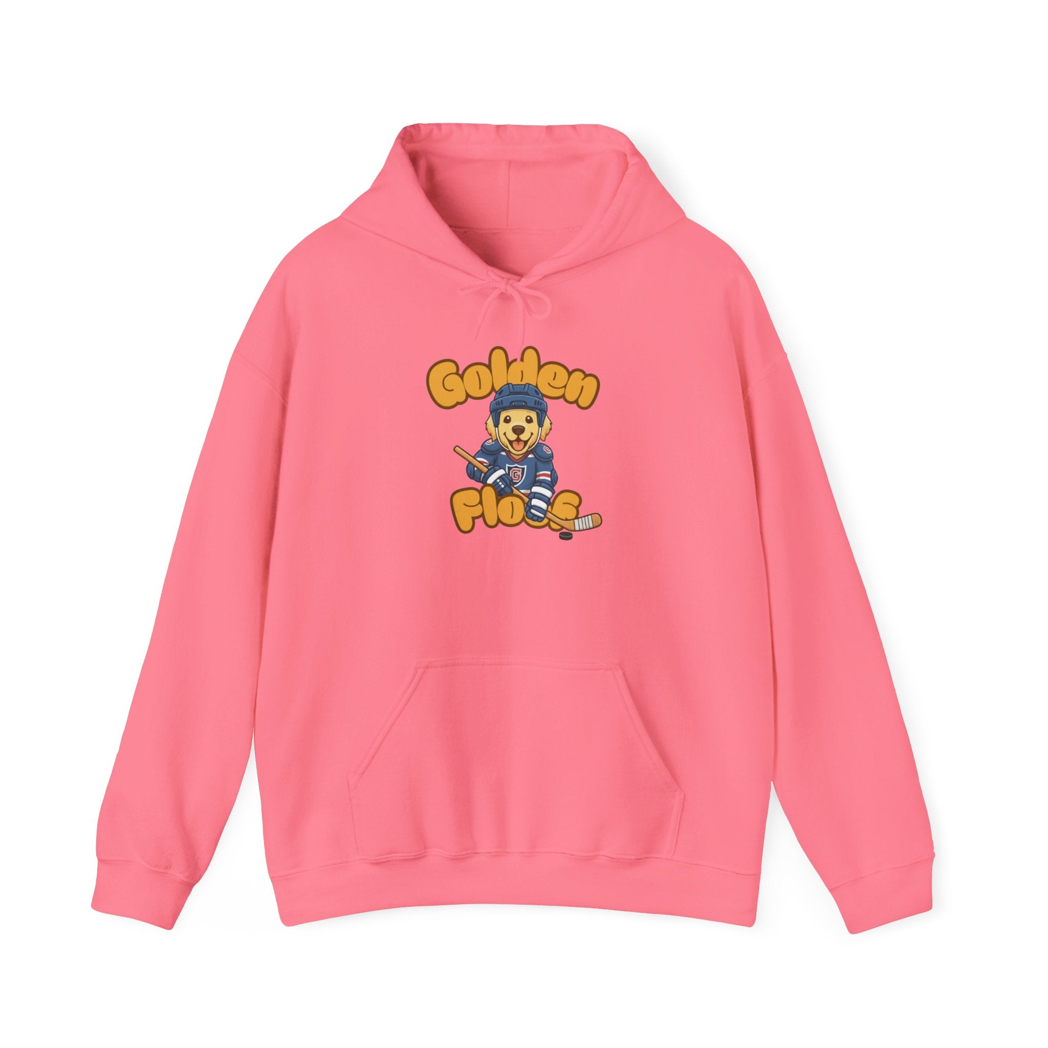 Golden Floof Hockey Pup Unisex Hoodie – Cozy Sports-Inspired Sweatshirt for Dog Lovers