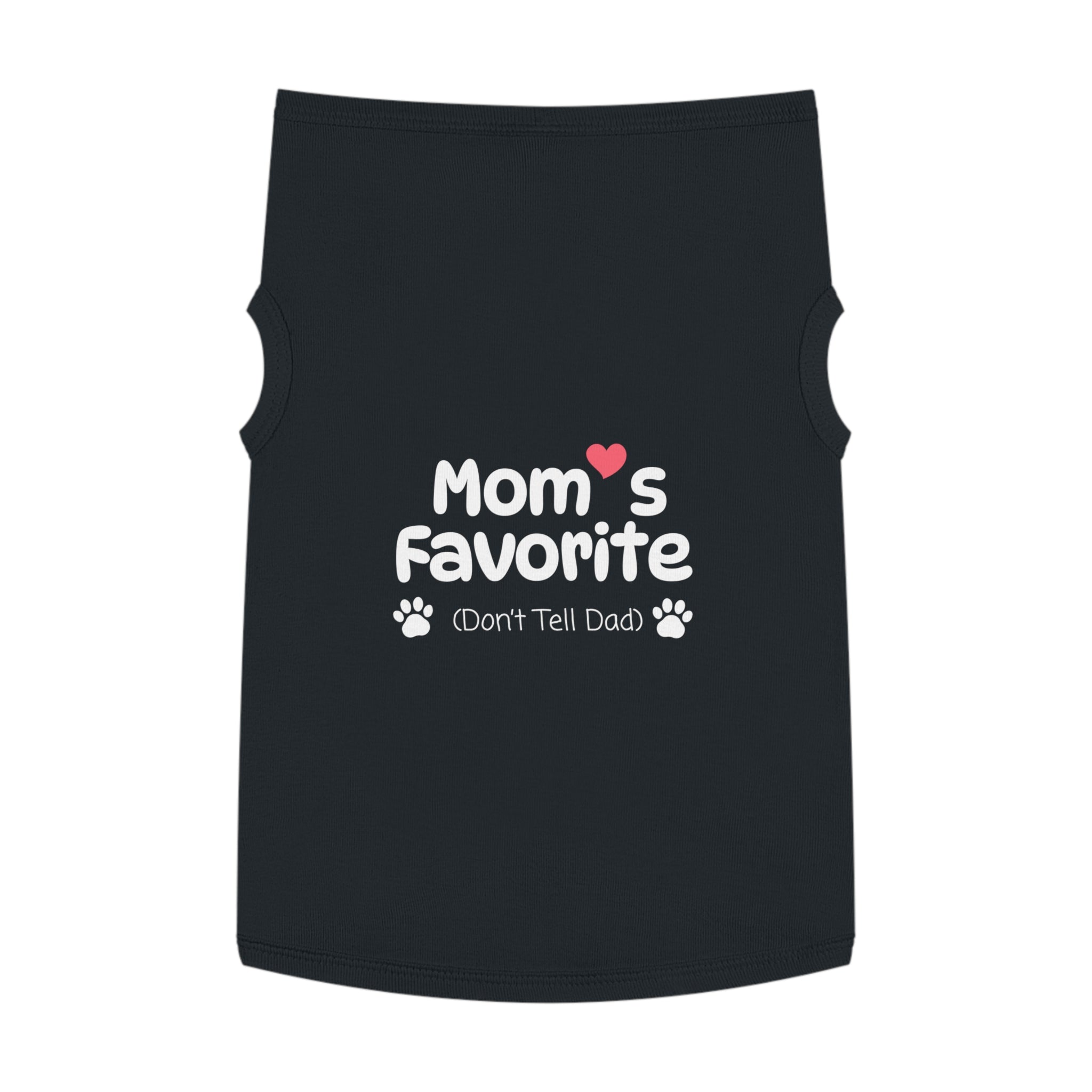 Mom’s Favorite (Don’t Tell Dad) Dog Sweatshirt – Black Cute Dog Hoodie Shirt, Cozy Pet Pullover