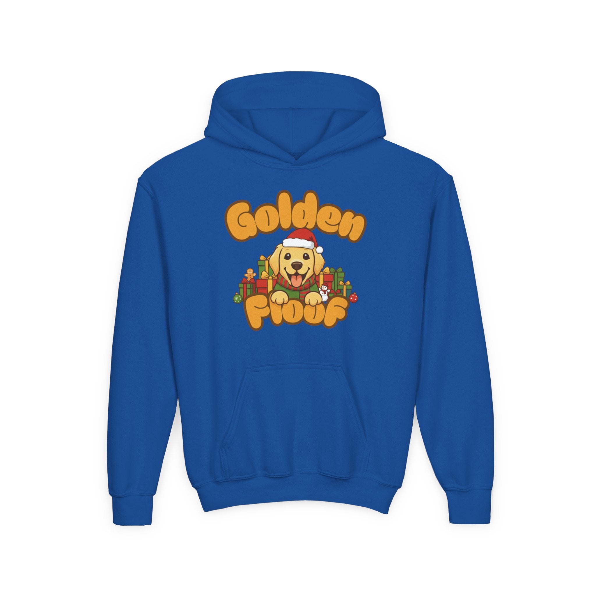 Golden Floof™ Kids Christmas Hoodie – Cute Holiday Golden Retriever Hoodie for Children