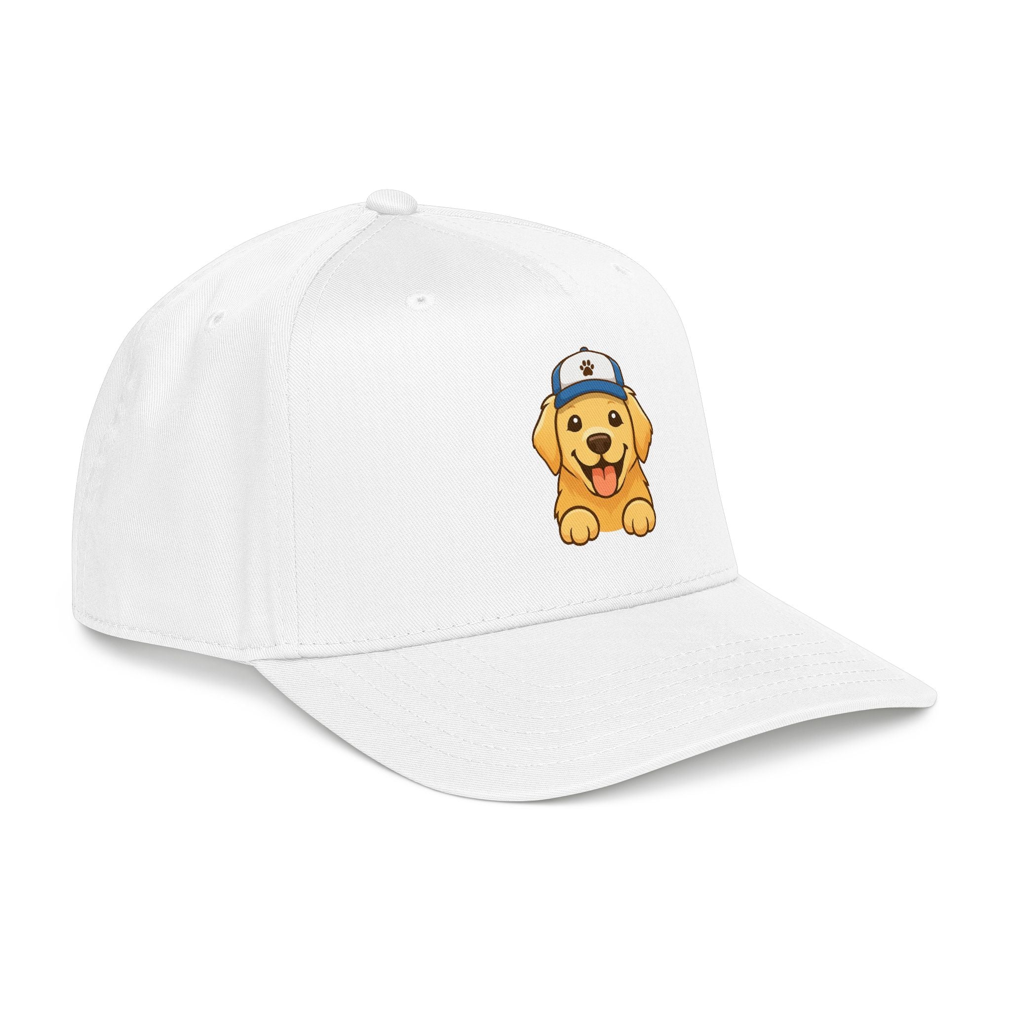 Golden Floof Puppy Baseball Cap – Cute Dog Logo Hat, Adjustable Everyday Dad Cap