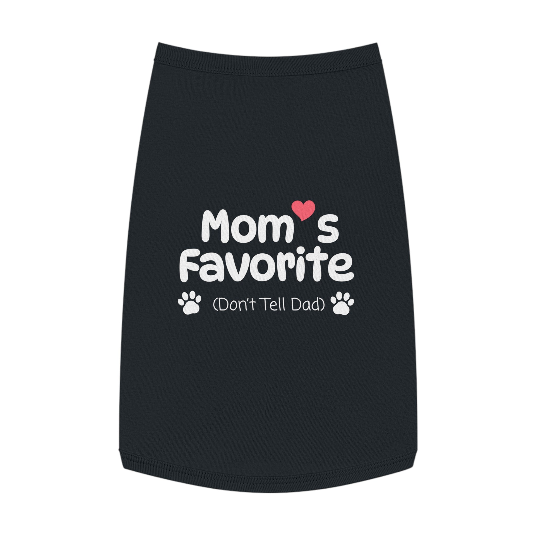 Mom’s Favorite (Don’t Tell Dad) Dog Sweatshirt – Black Cute Dog Hoodie Shirt, Cozy Pet Pullover