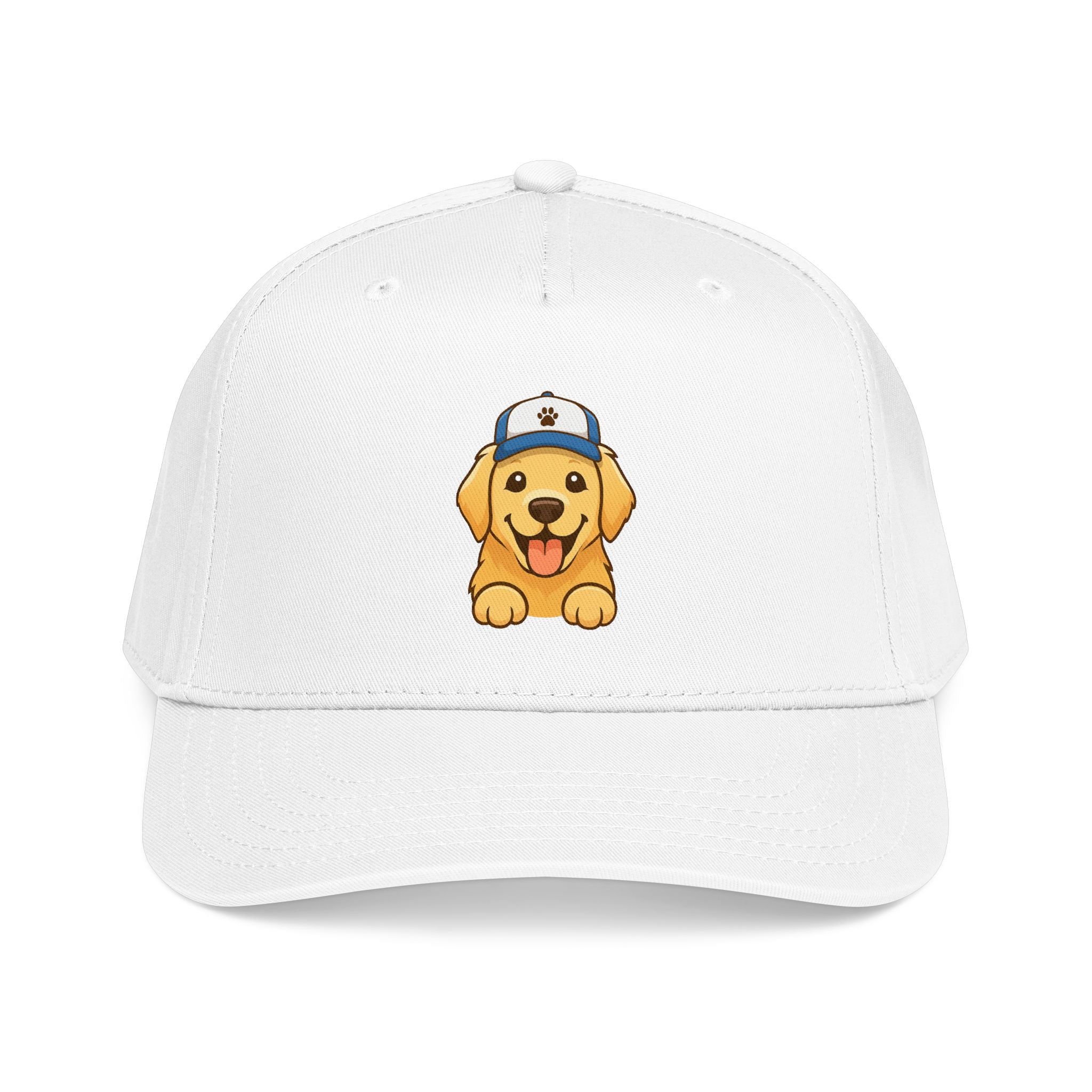 Golden Floof Puppy Baseball Cap – Cute Dog Logo Hat, Adjustable Everyday Dad Cap