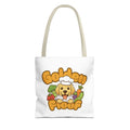 Golden Floof™ Veggie Chef Tote Bag (13×13") – Cute Golden Retriever Farmer’s Market Tote