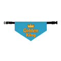 Golden King Adjustable Dog Blue Bandana Collar