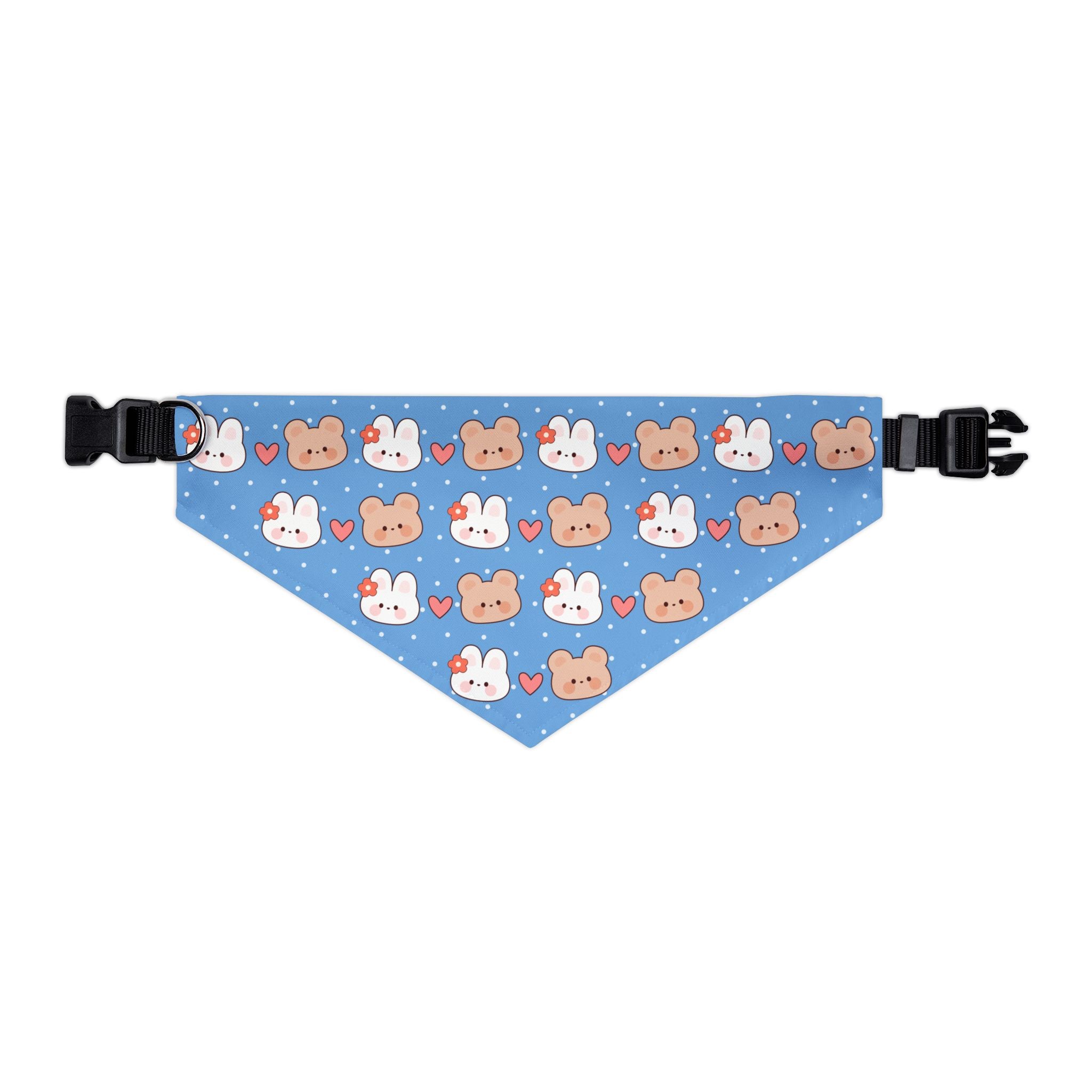 Bunnies & Bears Pastel Blue Dog Bandana