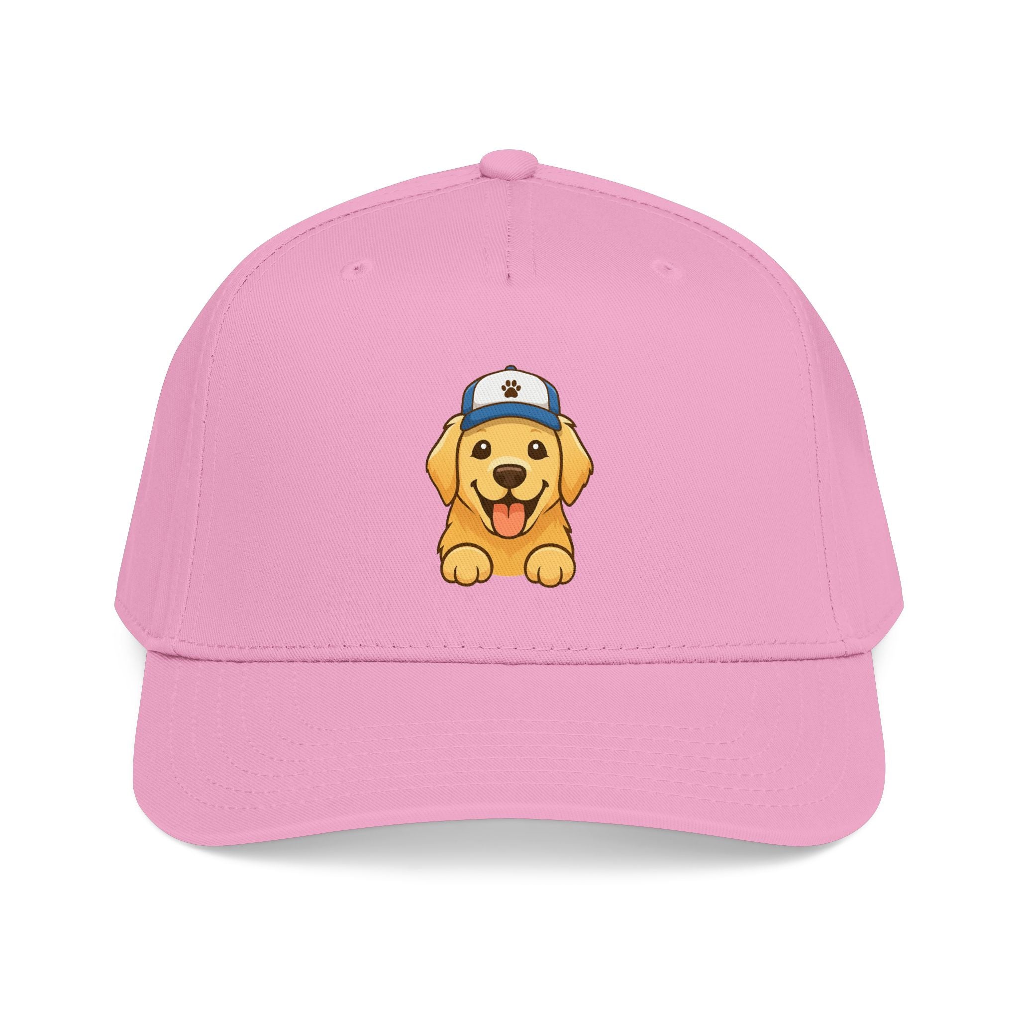 Golden Floof Puppy Baseball Cap – Cute Dog Logo Hat, Adjustable Everyday Dad Cap