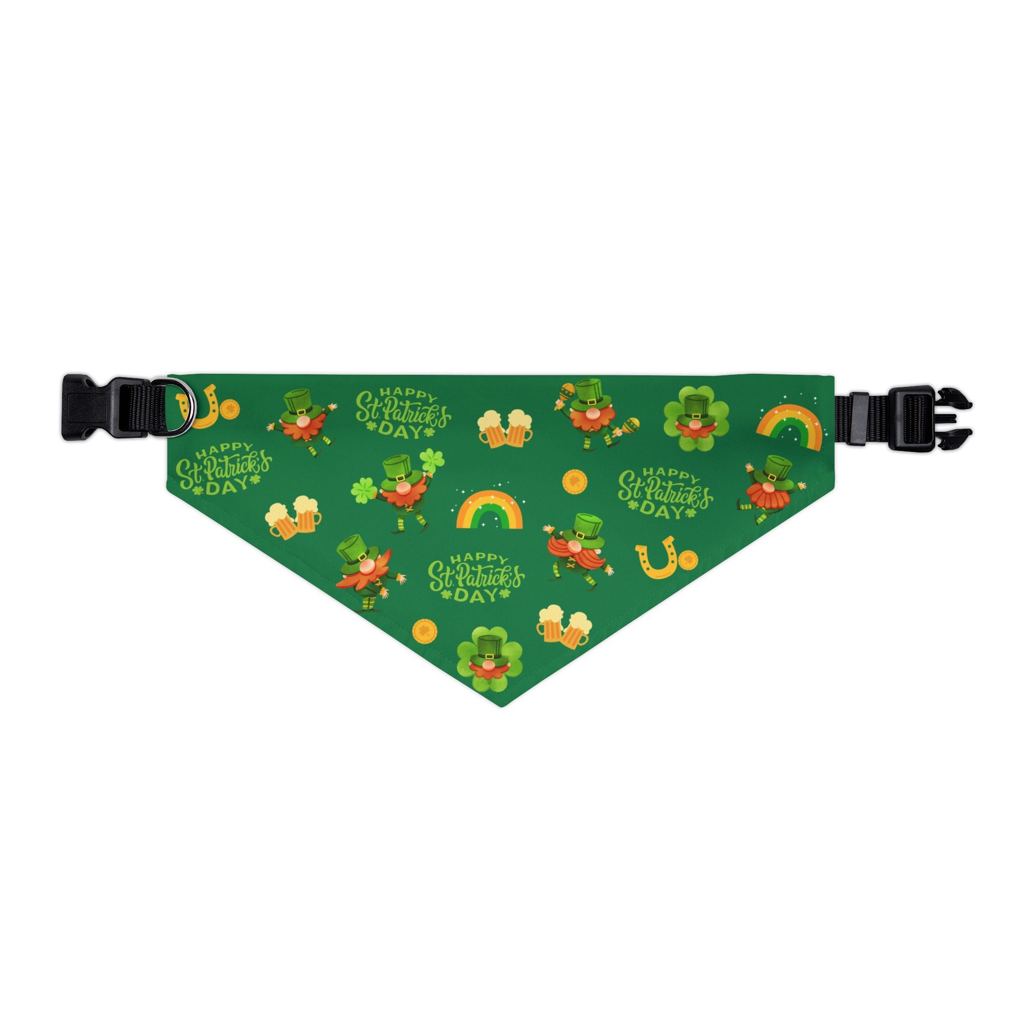 Dancing Leprechaun St. Patrick’s Day Green Dog Bandana