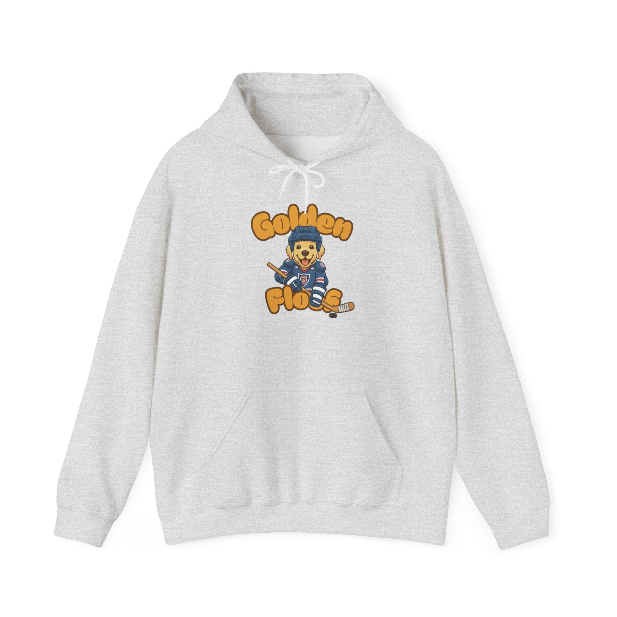 Golden Floof Hockey Pup Unisex Hoodie – Cozy Sports-Inspired Sweatshirt for Dog Lovers