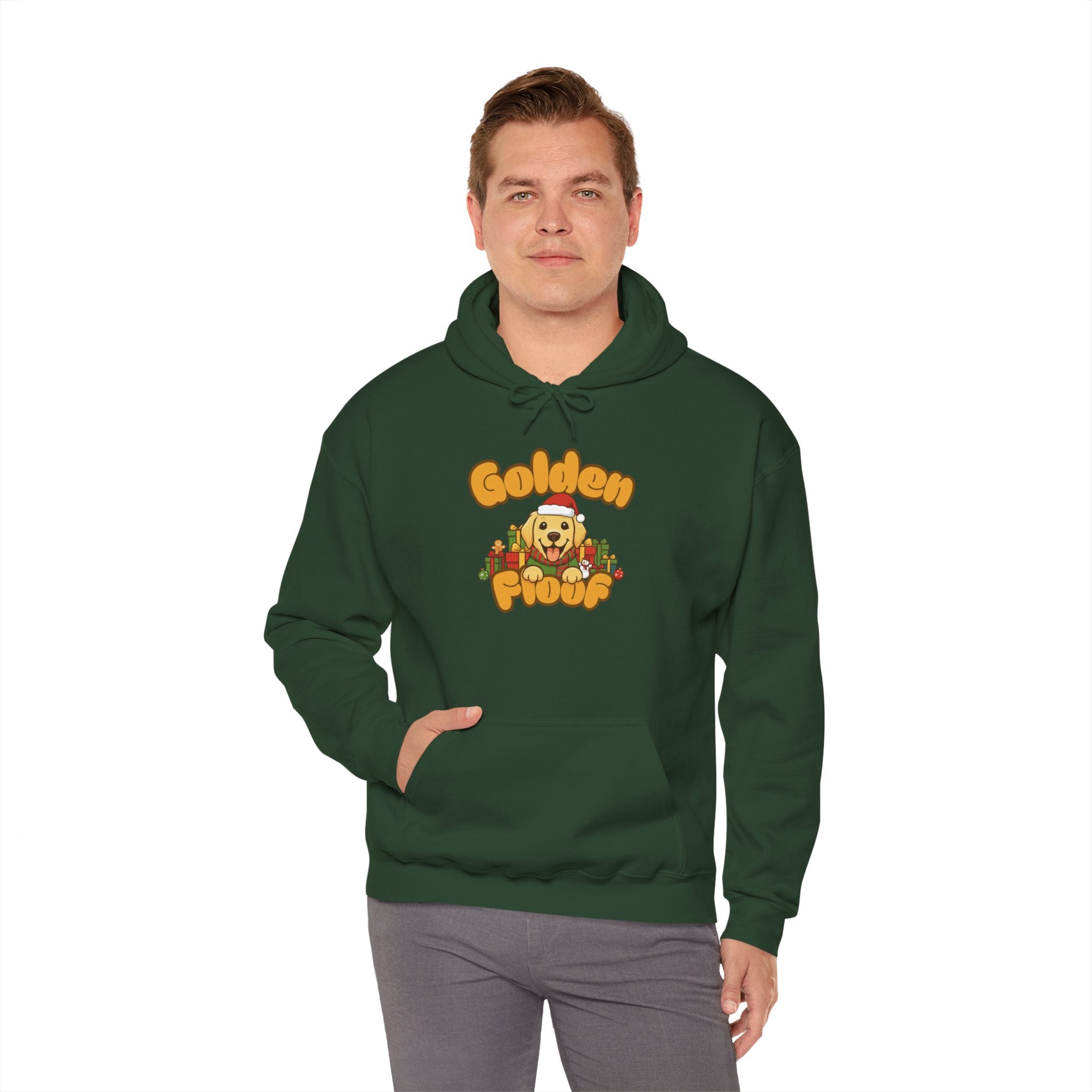 Golden Floof™ Christmas Hoodie – Festive Golden Retriever Holiday Hoodie for Dog Lovers