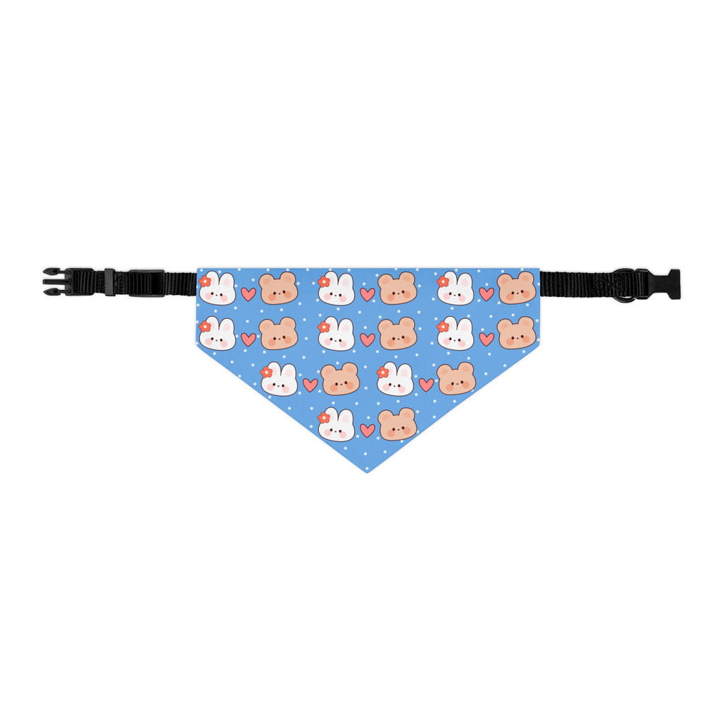 Bunnies & Bears Pastel Blue Dog Bandana