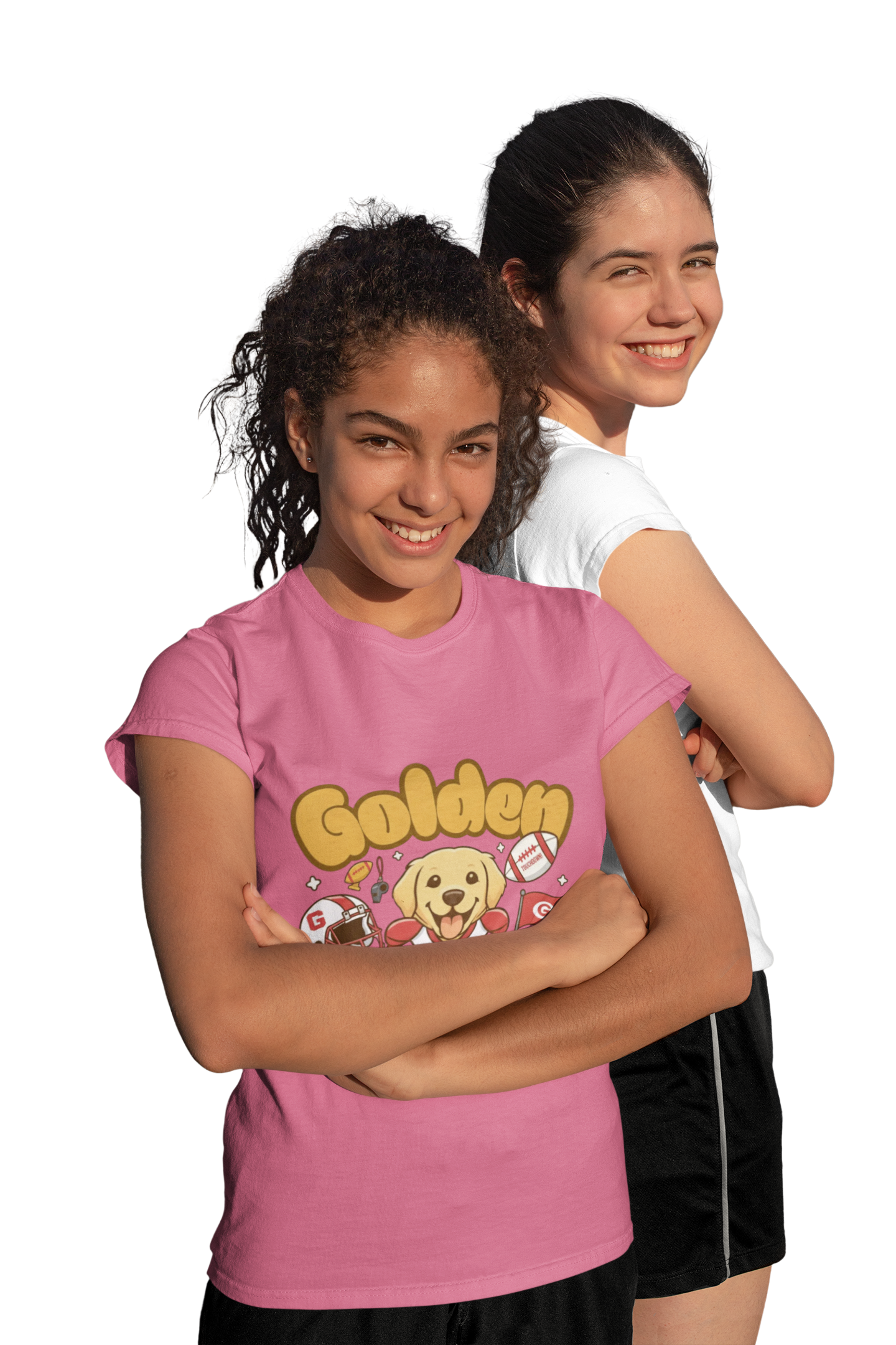 Golden Floof™ Football T-Shirt – Game Day Golden Retriever Tee for Dog Lovers