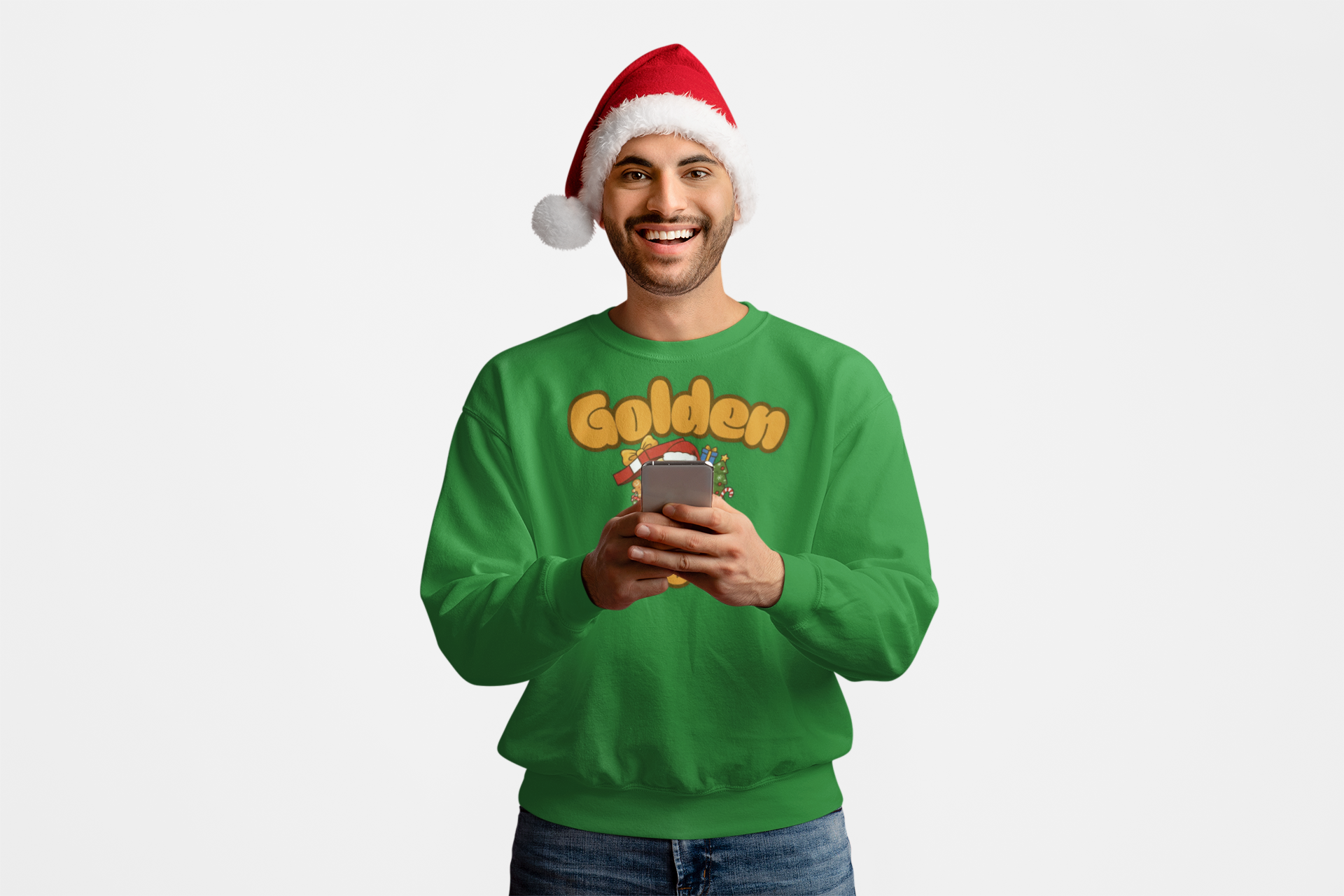 Golden Floof™ Christmas Presents Sweatshirt – Cute Holiday Golden Retriever Crewneck