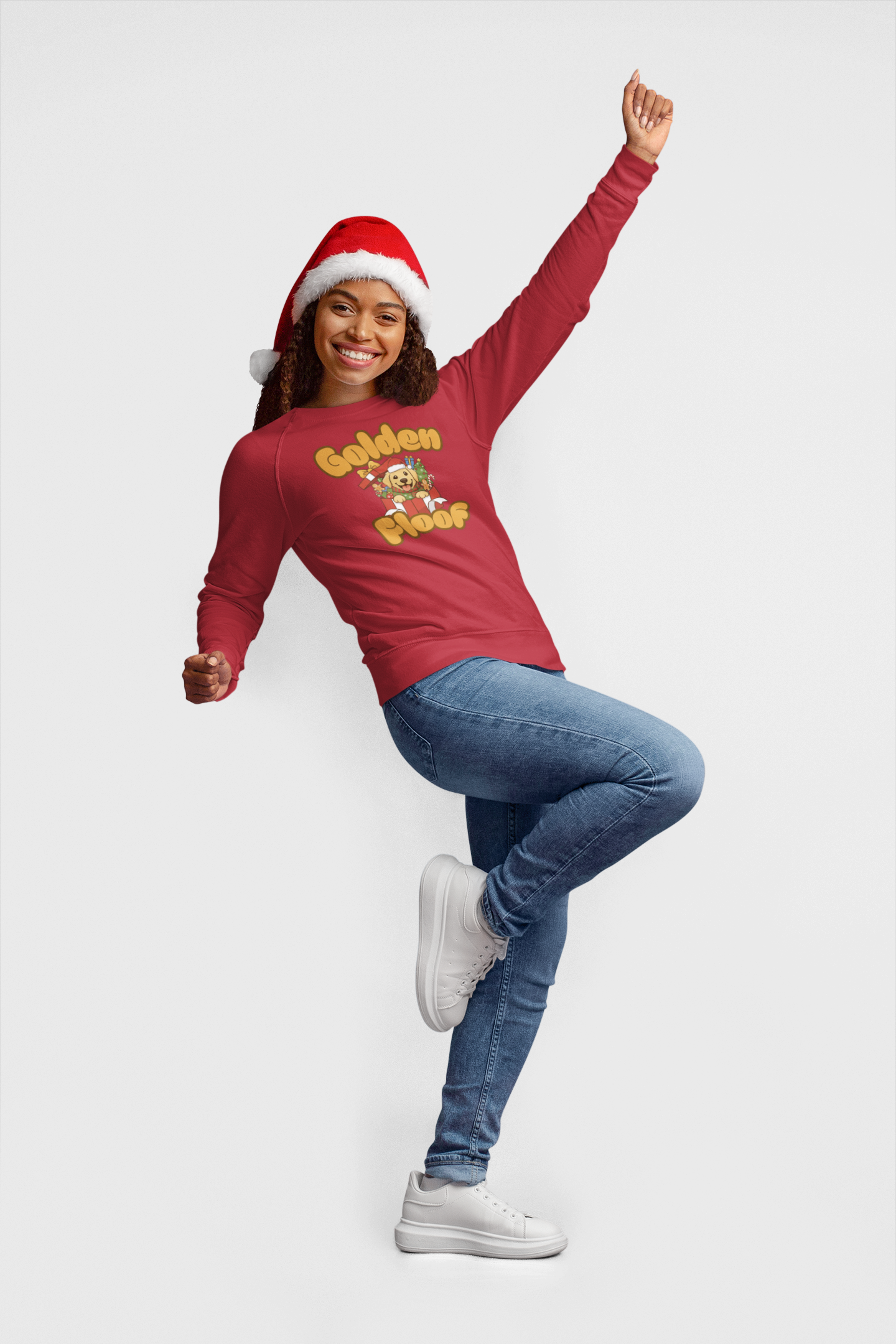 Golden Floof™ Christmas Presents Sweatshirt – Cute Holiday Golden Retriever Crewneck