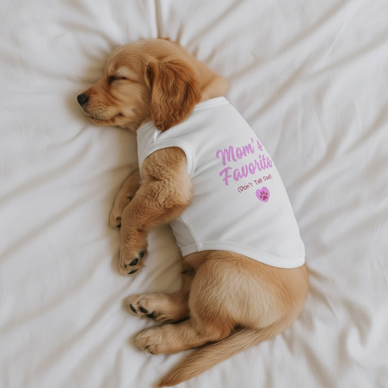 Mom’s Favorite (Don’t Tell Dad) Dog Sweatshirt – Cute Dog Hoodie Shirt, Cozy Pet Pullover