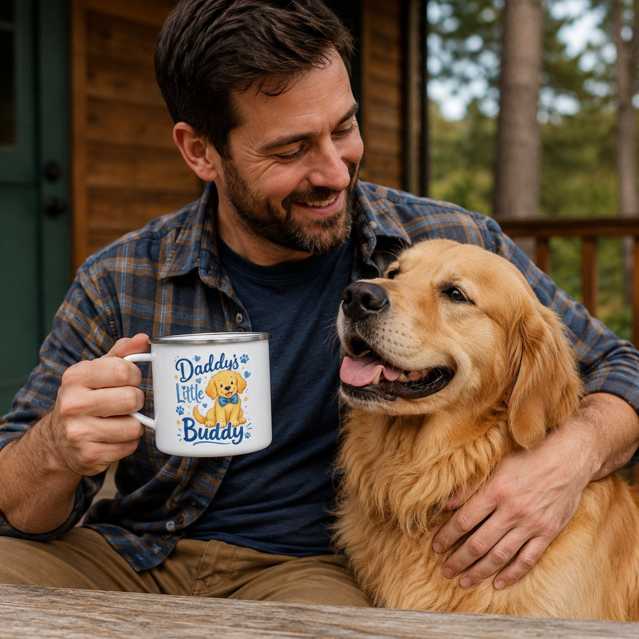 Daddy's Little Buddy Golden Retriever Mug