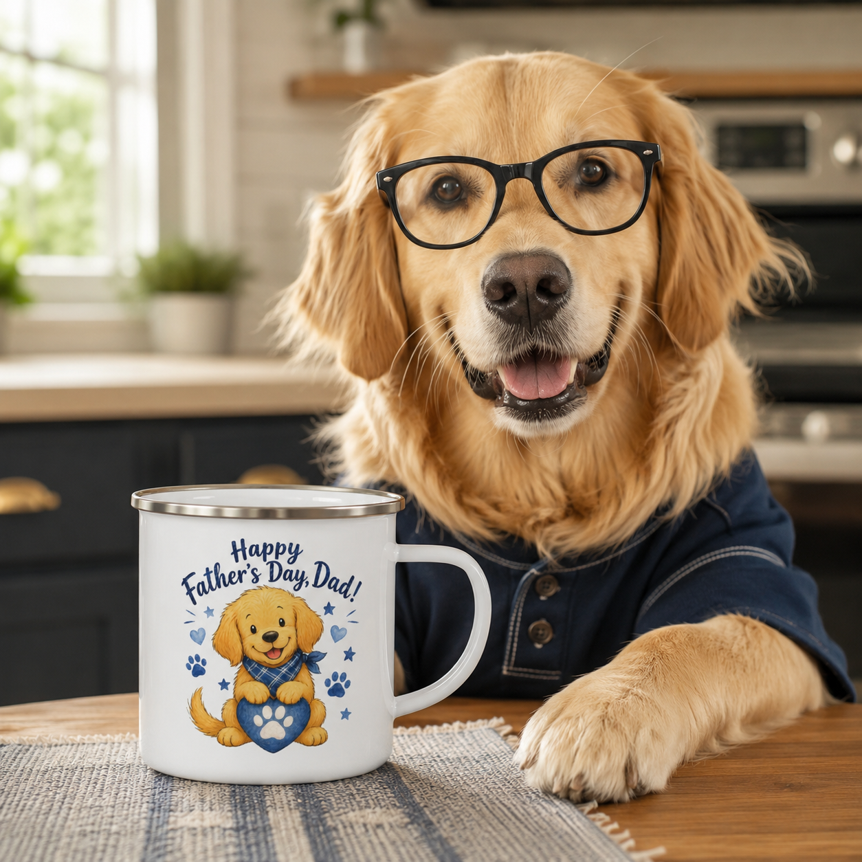 Daddy's Little Buddy Golden Retriever Mug