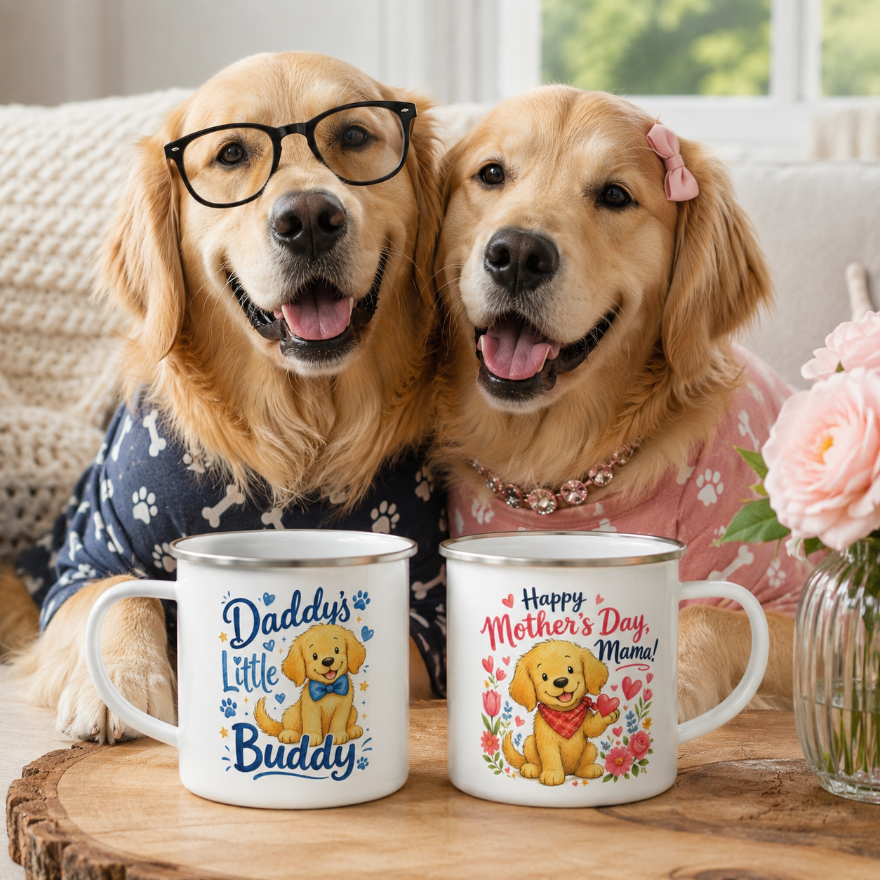 Daddy's Little Buddy Golden Retriever Mug