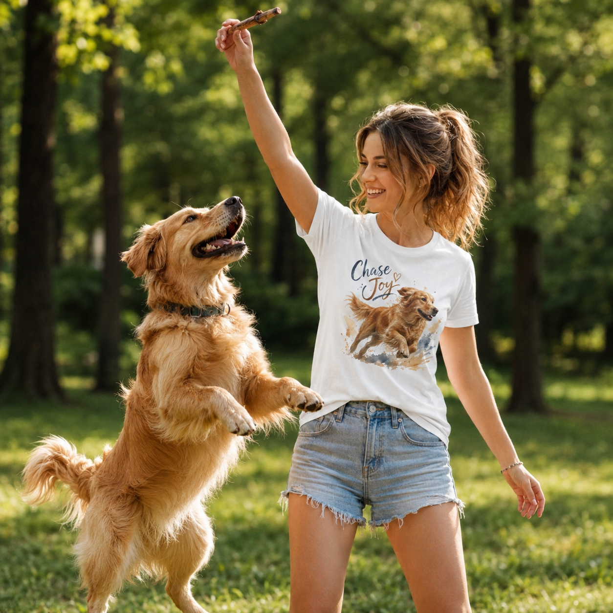 Chase Joy Golden Retriever T-Shirt