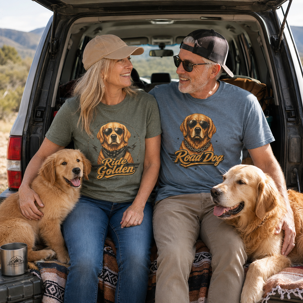 Ride Golden Golden Retriever T-Shirt