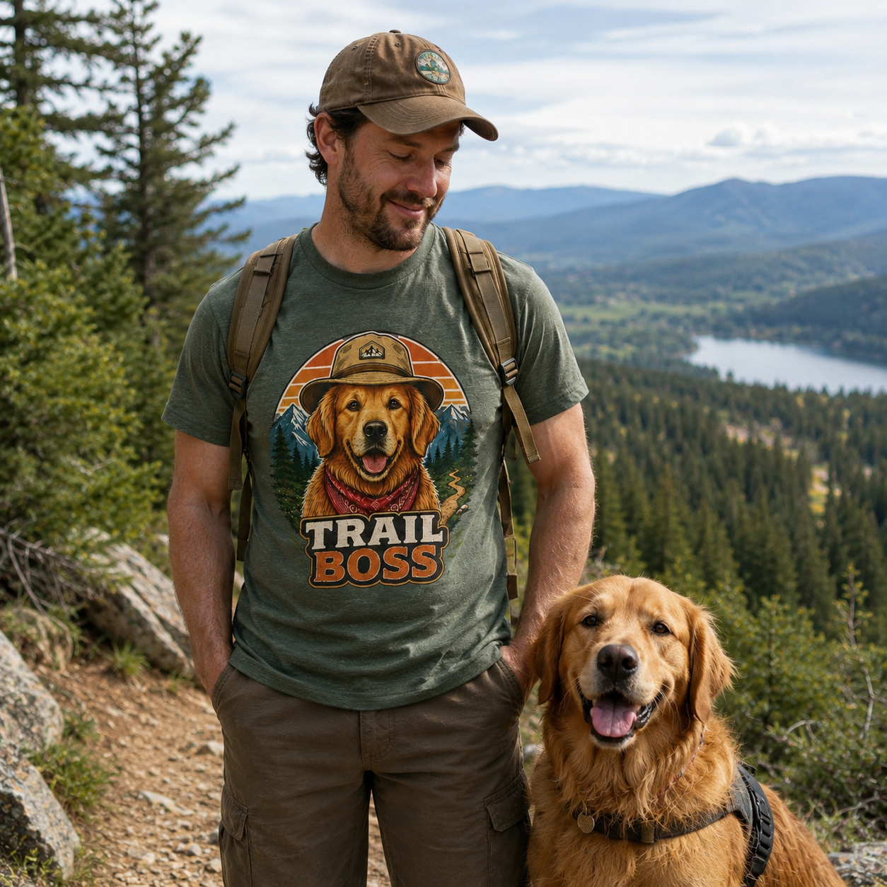 Trail Boss Golden Retriever T-Shirt