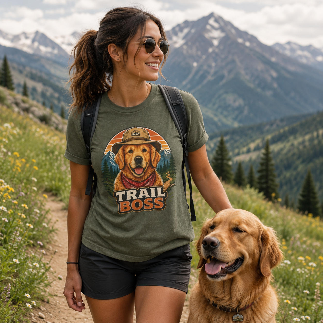 Trail Boss Golden Retriever T-Shirt