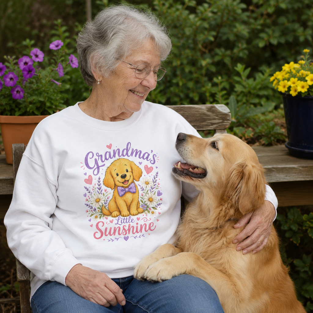 Grandma’s Little Sunshine Golden Retriever Sweatshirt