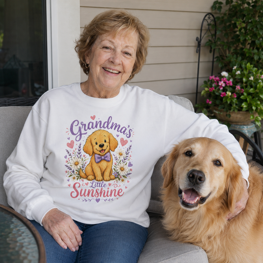 Grandma’s Little Sunshine Golden Retriever Sweatshirt
