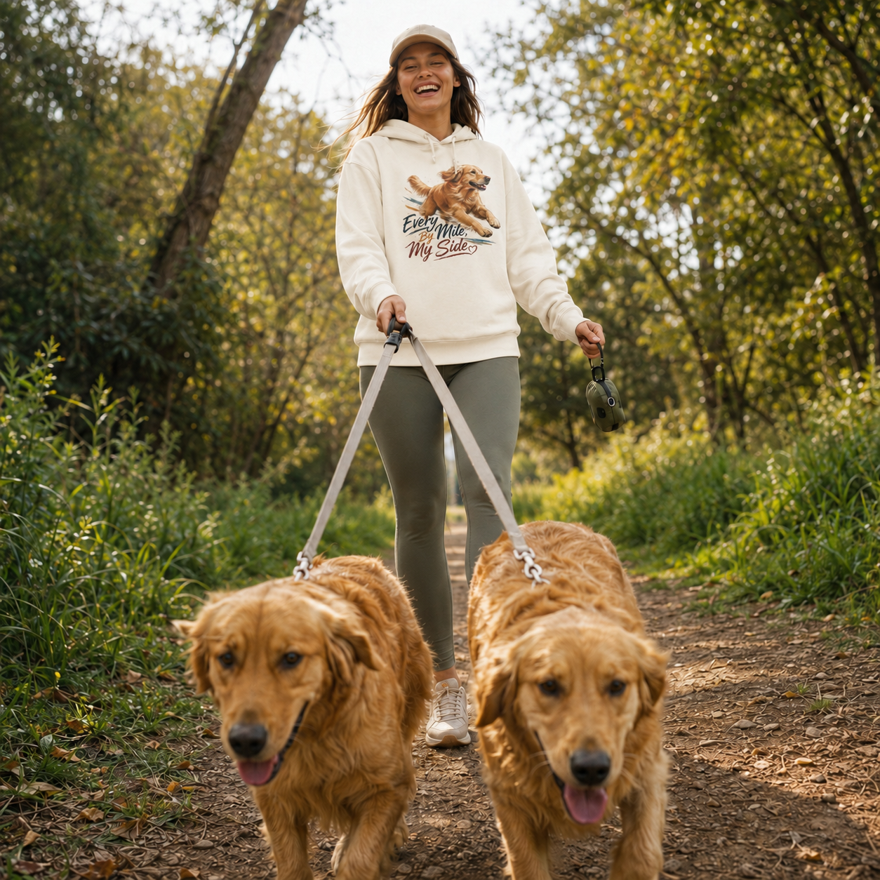 Every Mile By My Side Golden Retriever Hoodie