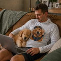Golden Retriever Dad Lightweight Hoodie