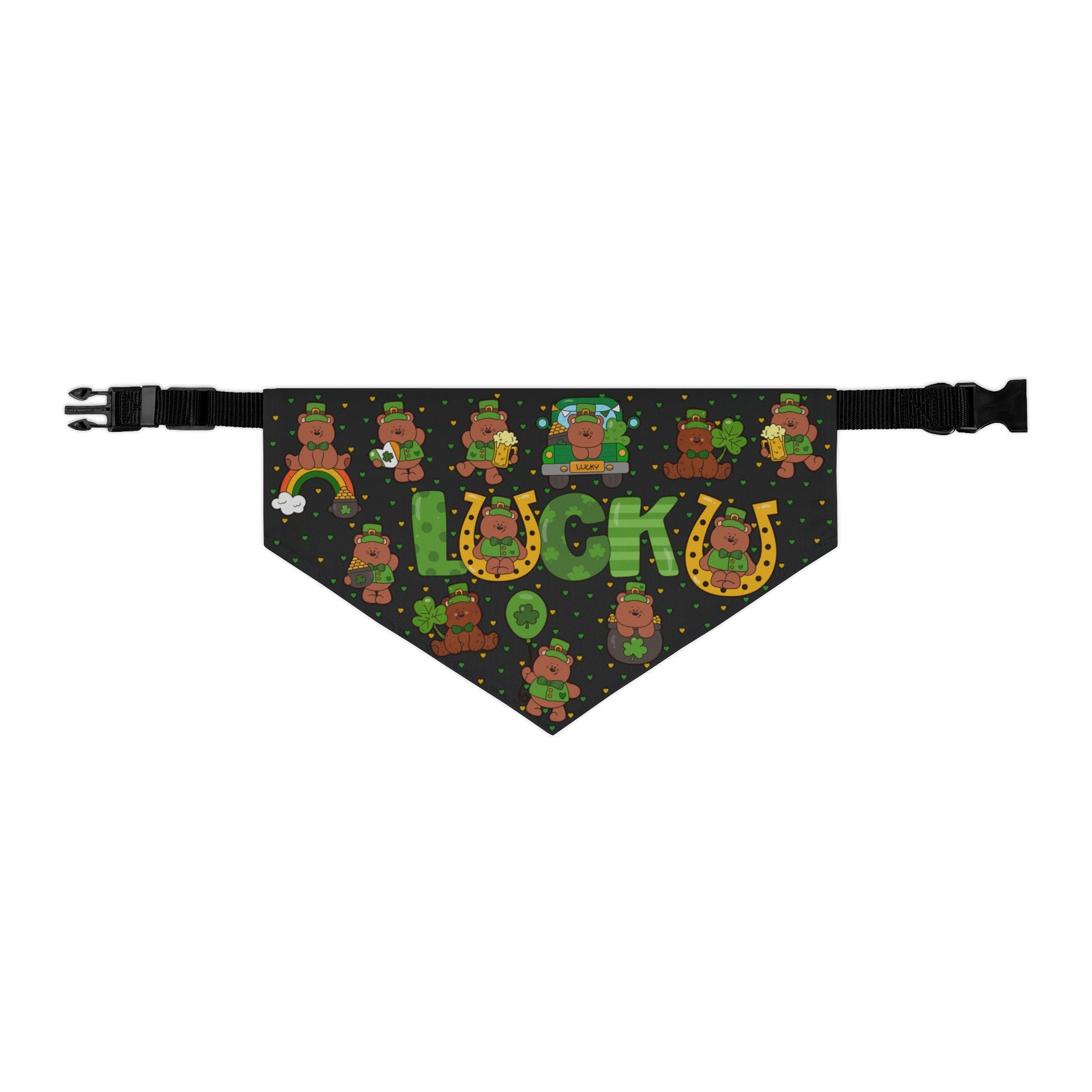 Lucky Bear St. Patrick's Day Dog Bandana