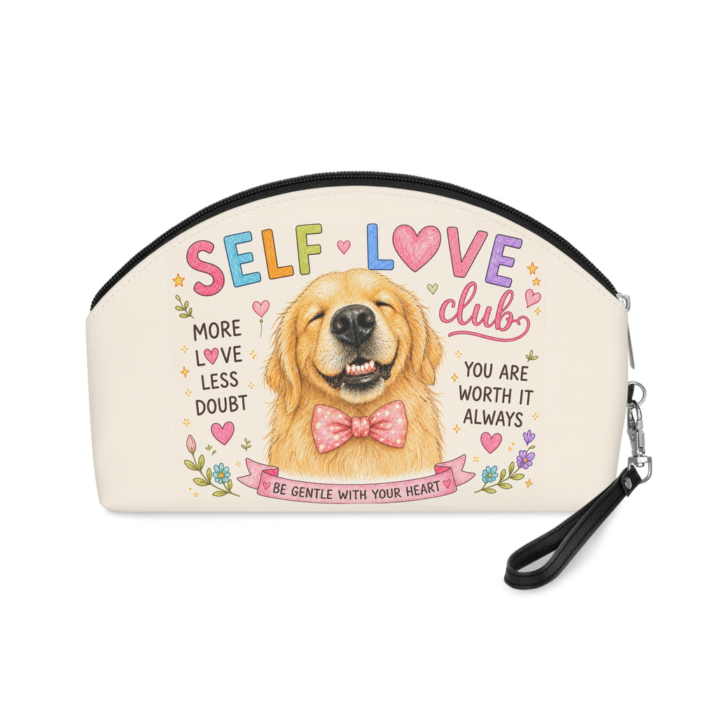 Self Love Club Golden Retriever Makeup Bag