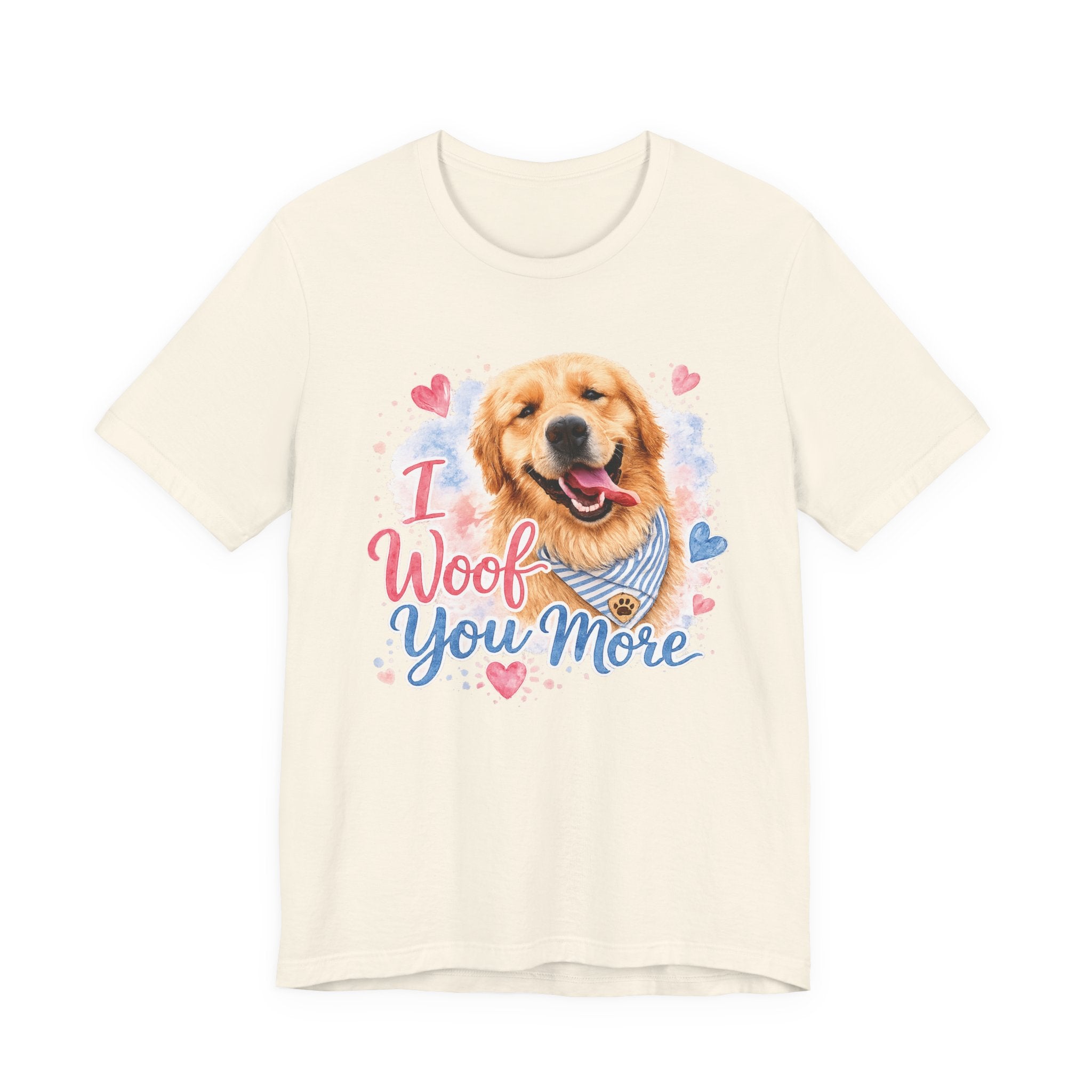 I Woof You More Golden Retriever T-Shirt