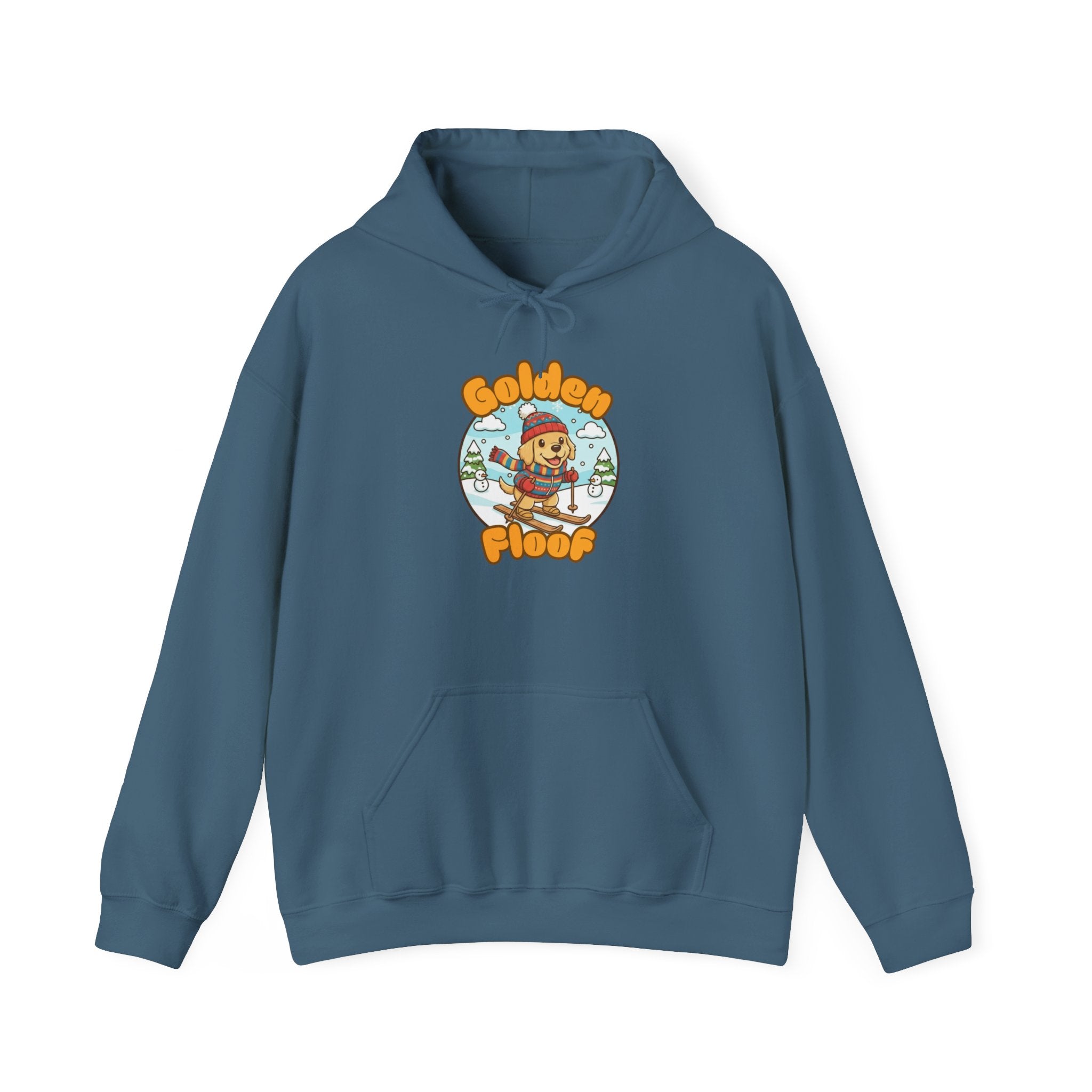 Golden Floof™ Skiing Hoodie – Cozy Winter Golden Retriever Ski Sweatshirt for Dog Lovers