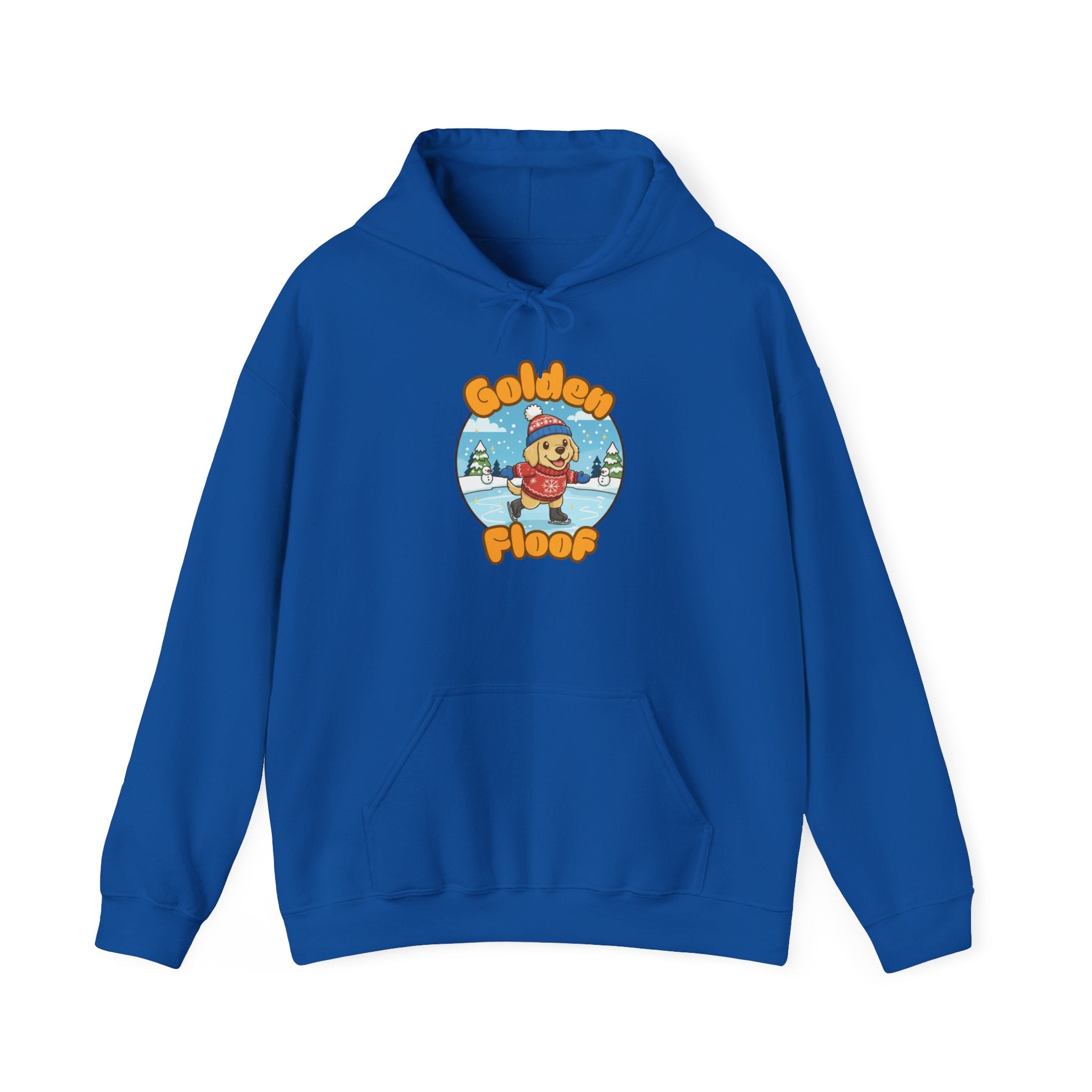 Golden Floof™ Ice Skating Hoodie – Cute Winter Golden Retriever Sweatshirt for Dog Lovers