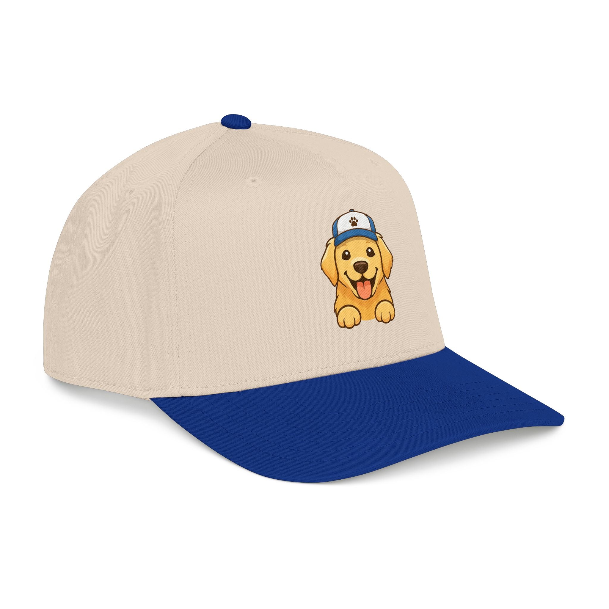 Golden Floof Puppy Baseball Cap – Cute Dog Logo Hat, Adjustable Everyday Dad Cap