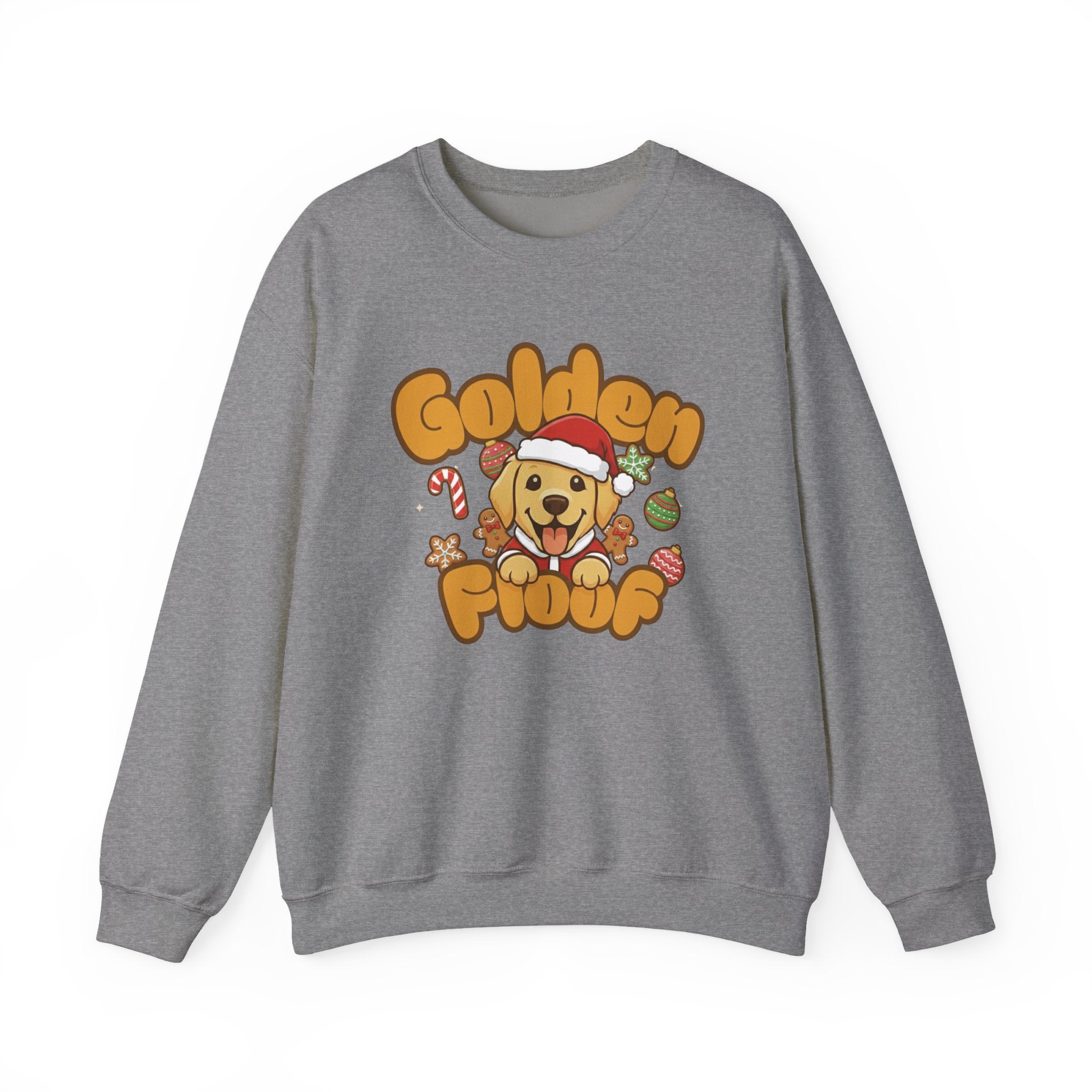 Golden Floof™ Christmas Sweatshirt – Cozy Holiday Golden Retriever Santa Crewneck