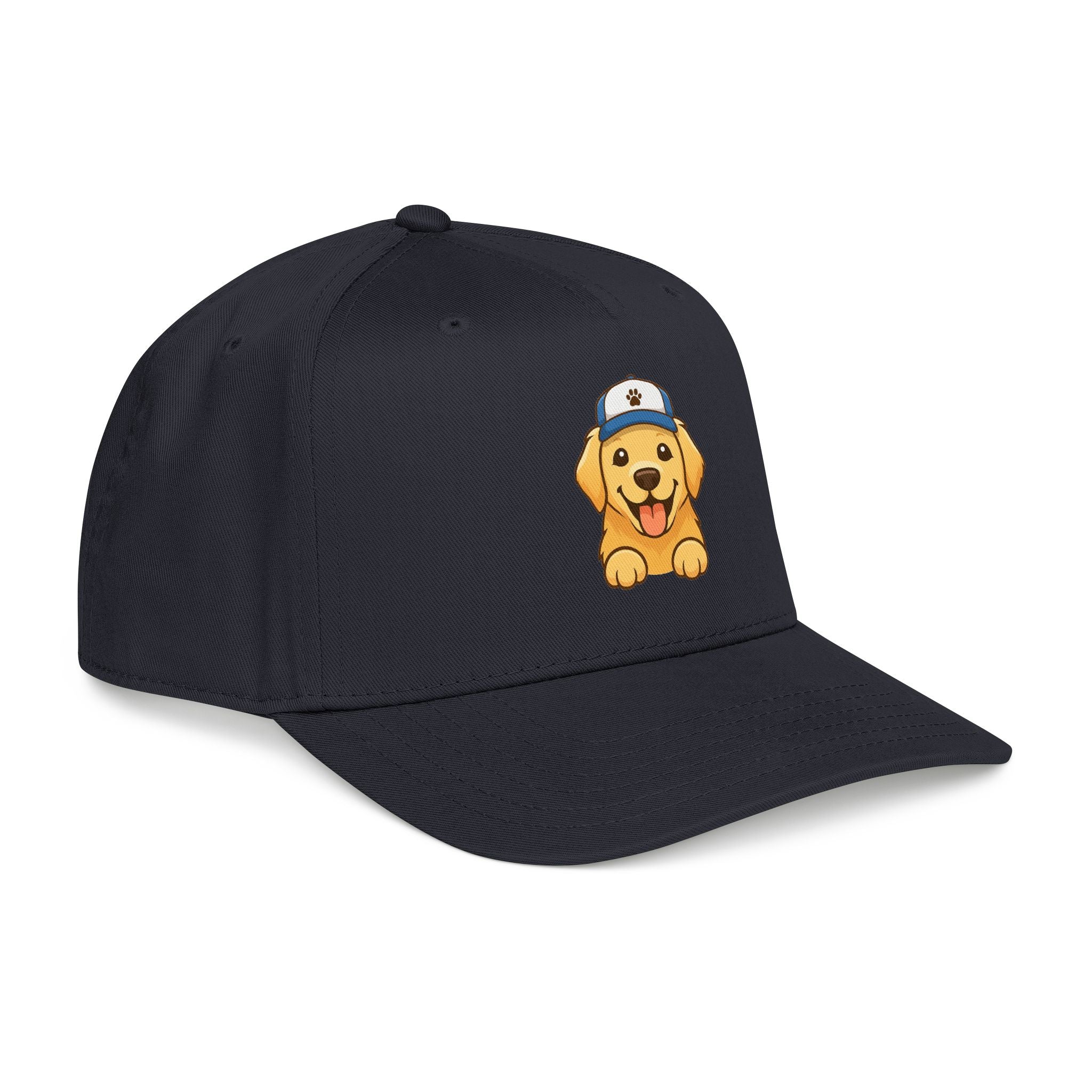 Golden Floof Puppy Baseball Cap – Cute Dog Logo Hat, Adjustable Everyday Dad Cap