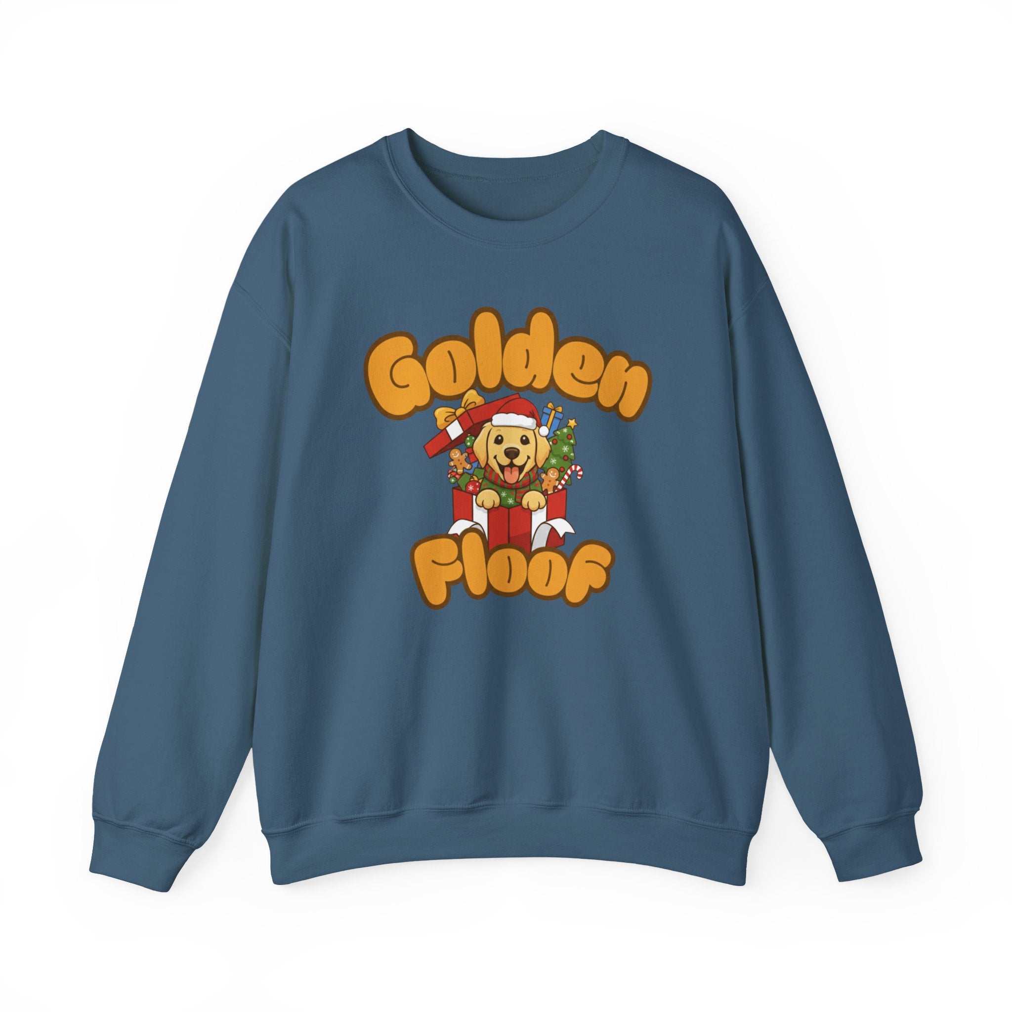 Golden Floof™ Christmas Presents Sweatshirt – Cute Holiday Golden Retriever Crewneck