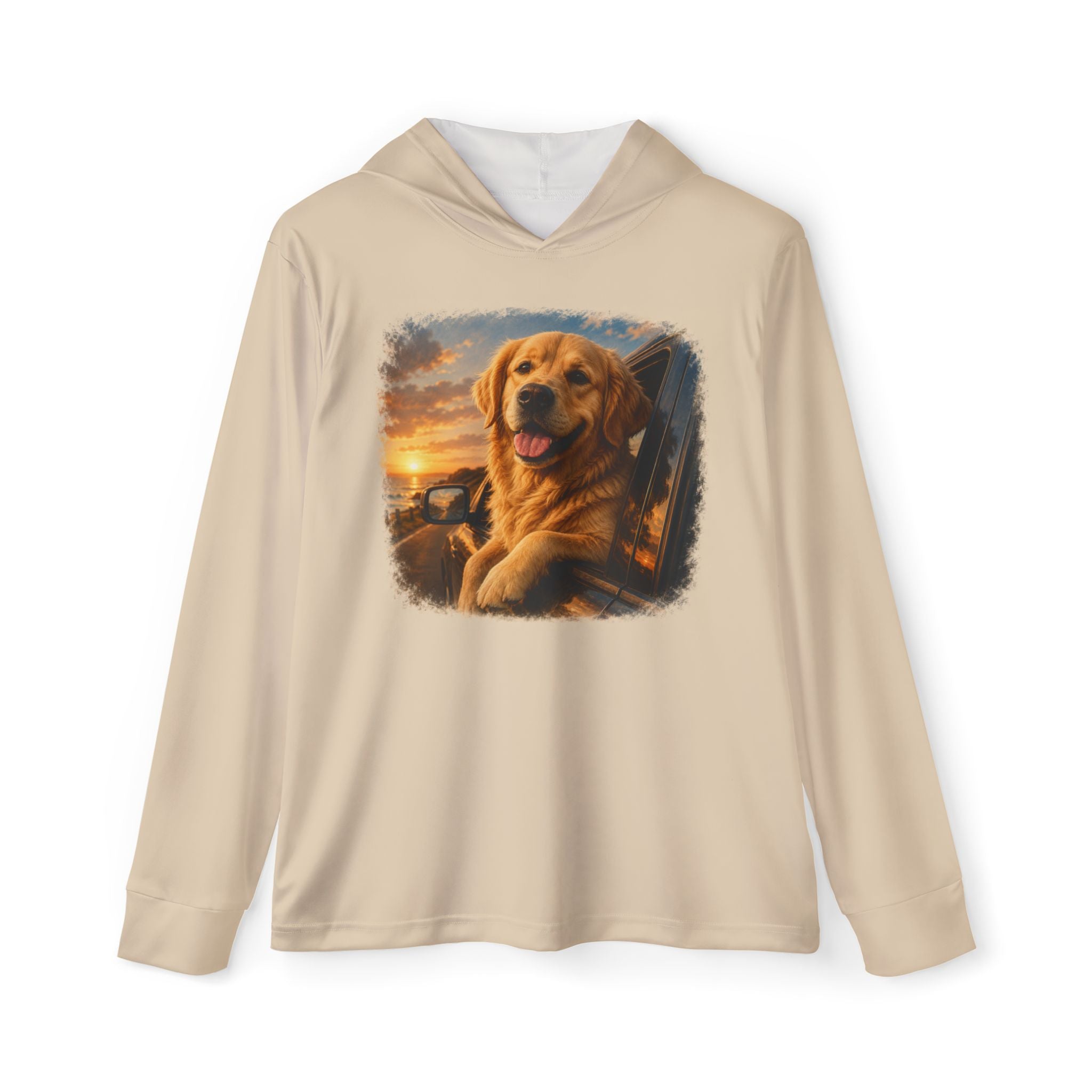 Golden Retriever Sunset Lightweight Hoodie