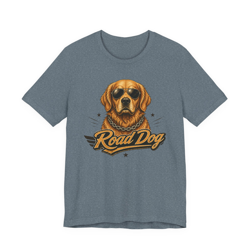 Road Dog Golden Retriever T-Shirt