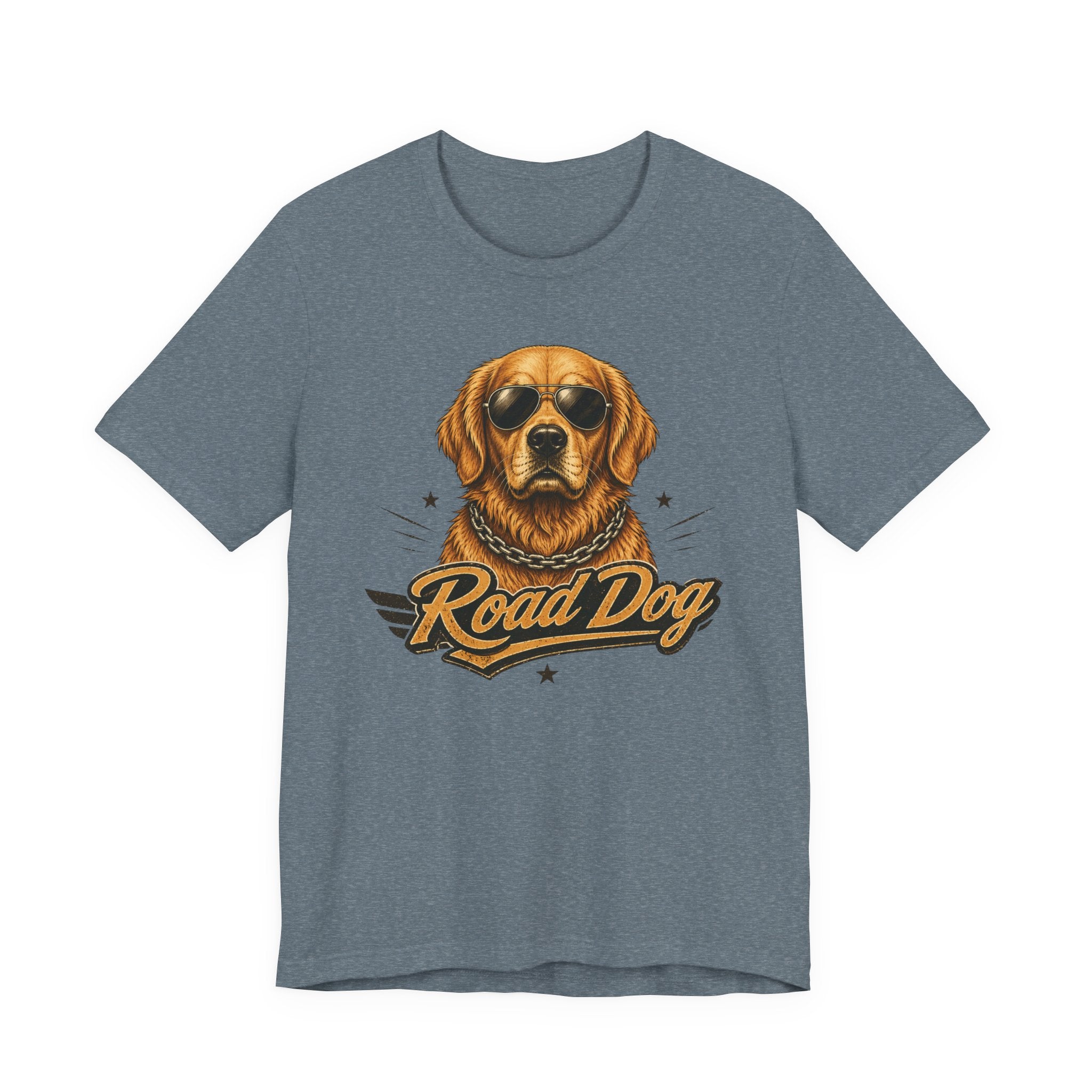 Road Dog Golden Retriever T-Shirt