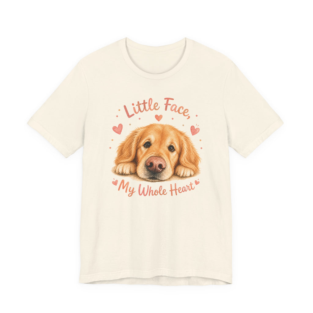 Little Face My Whole Heart Golden Retriever T-Shirt